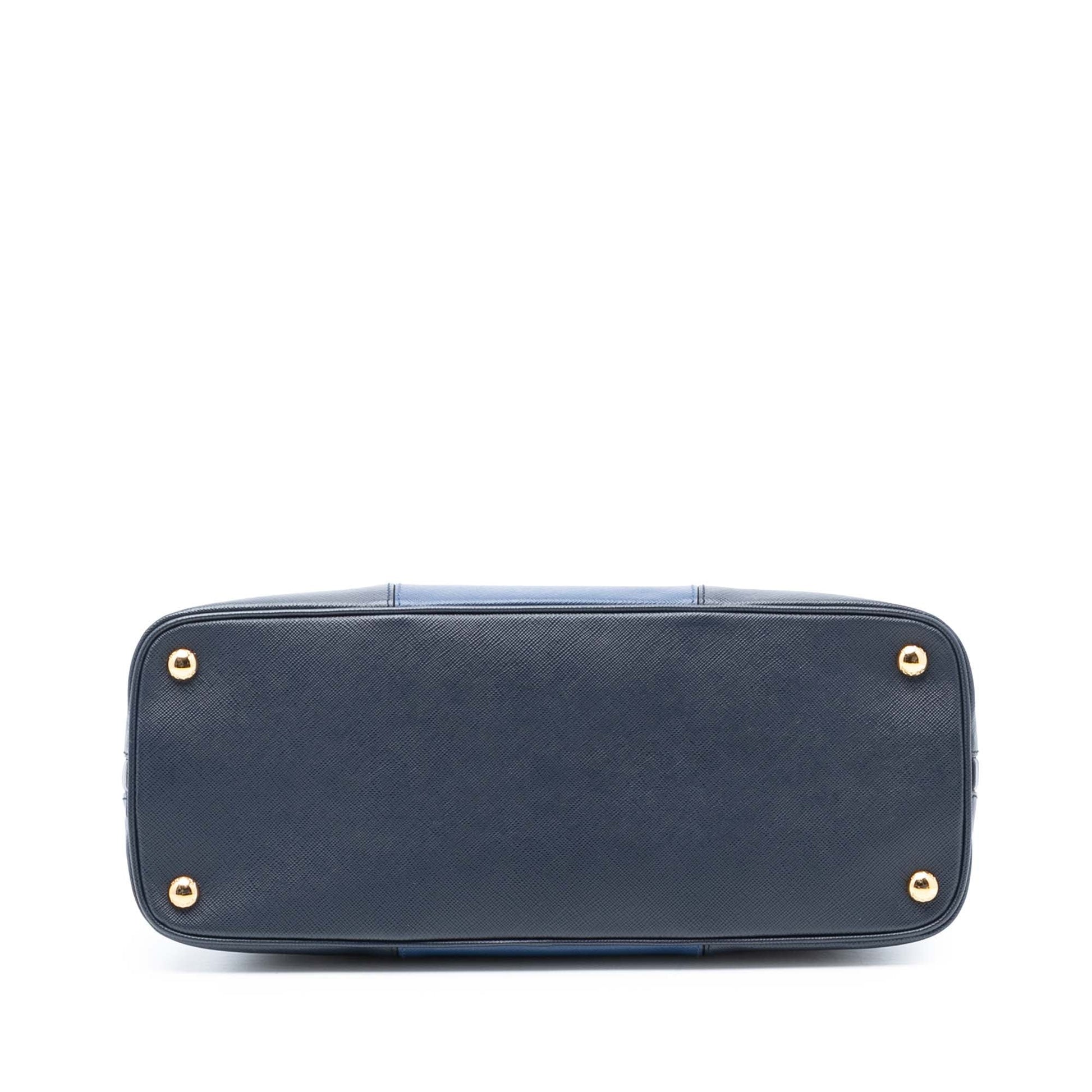 Prada Medium Bicolor Saffiano Lux Promenade Satchel