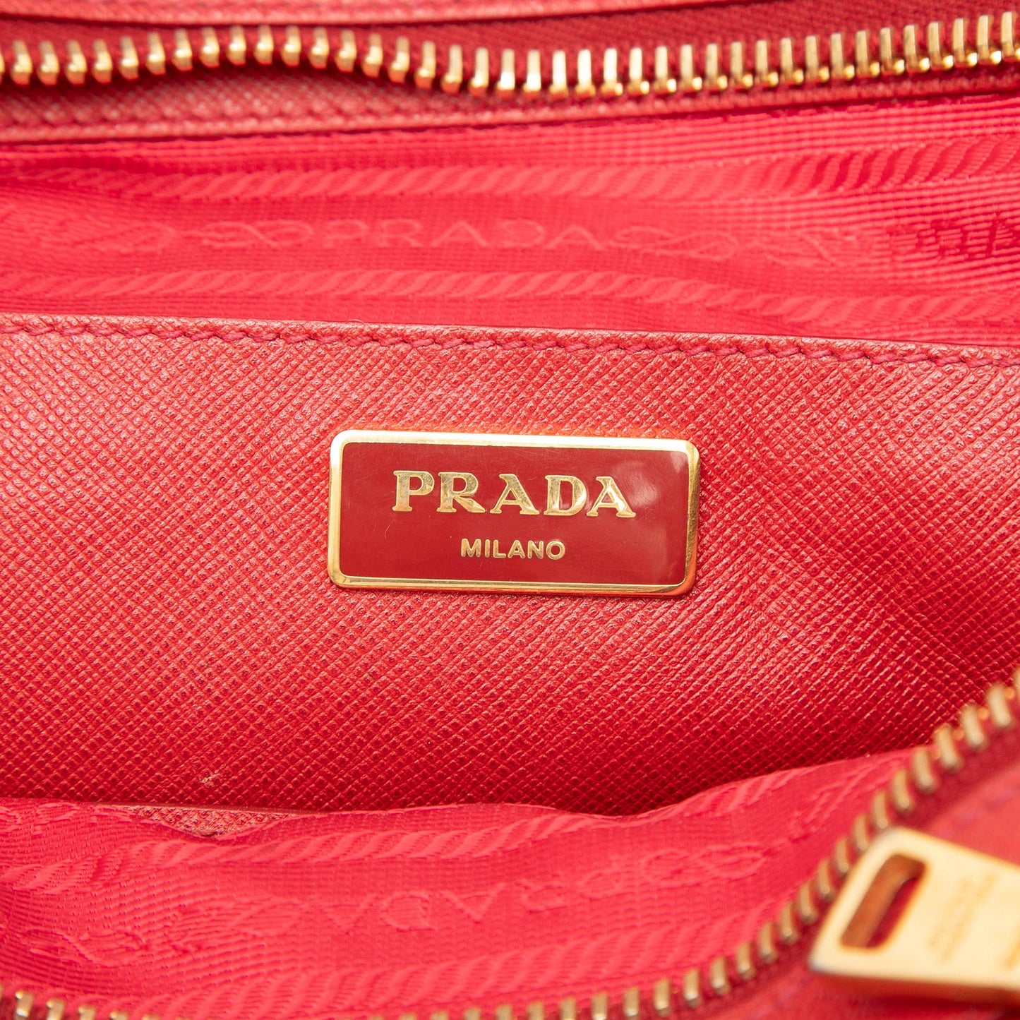 Prada Bicolor Saffiano Handbag