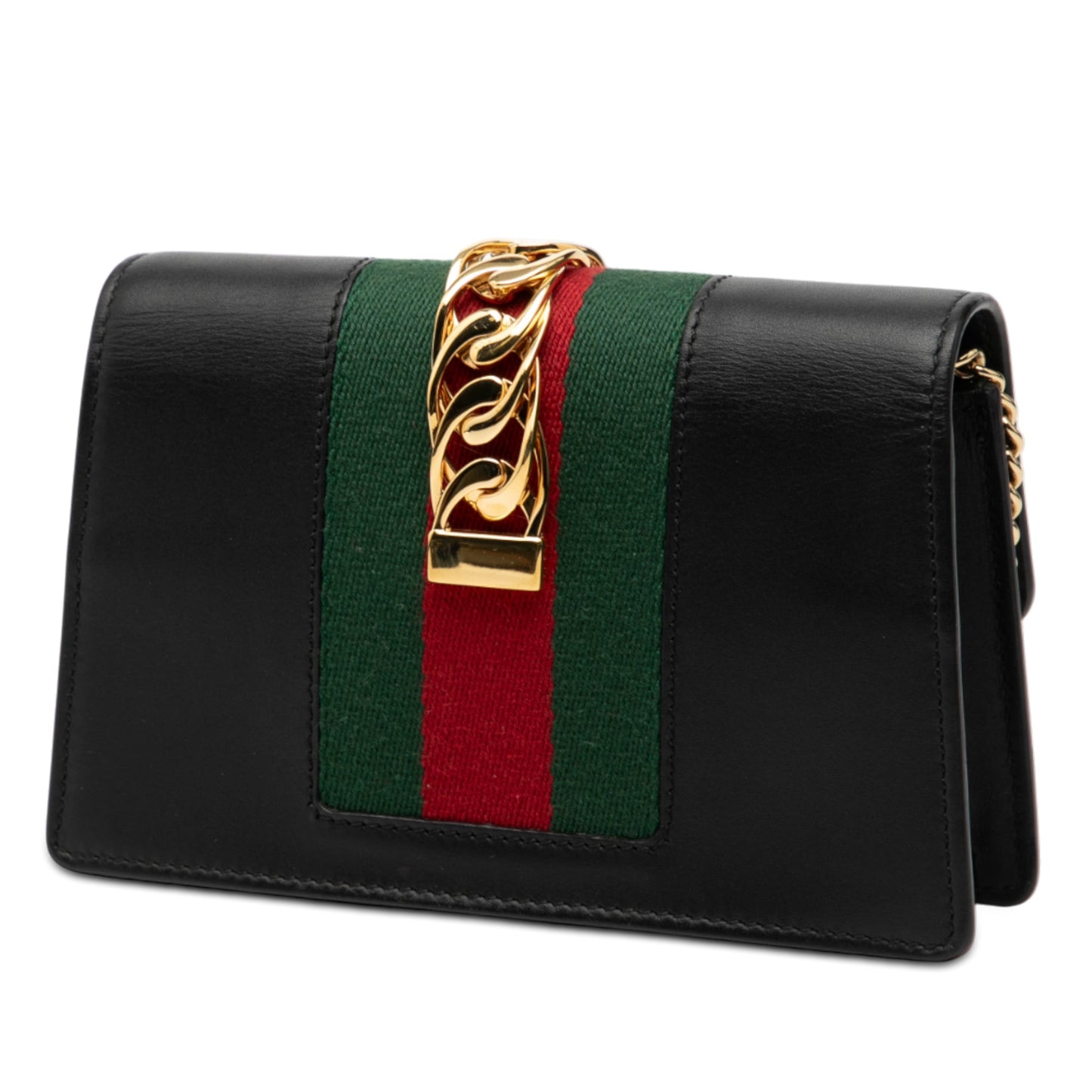 Gucci Super Mini Leather Sylvie Chain Crossbody