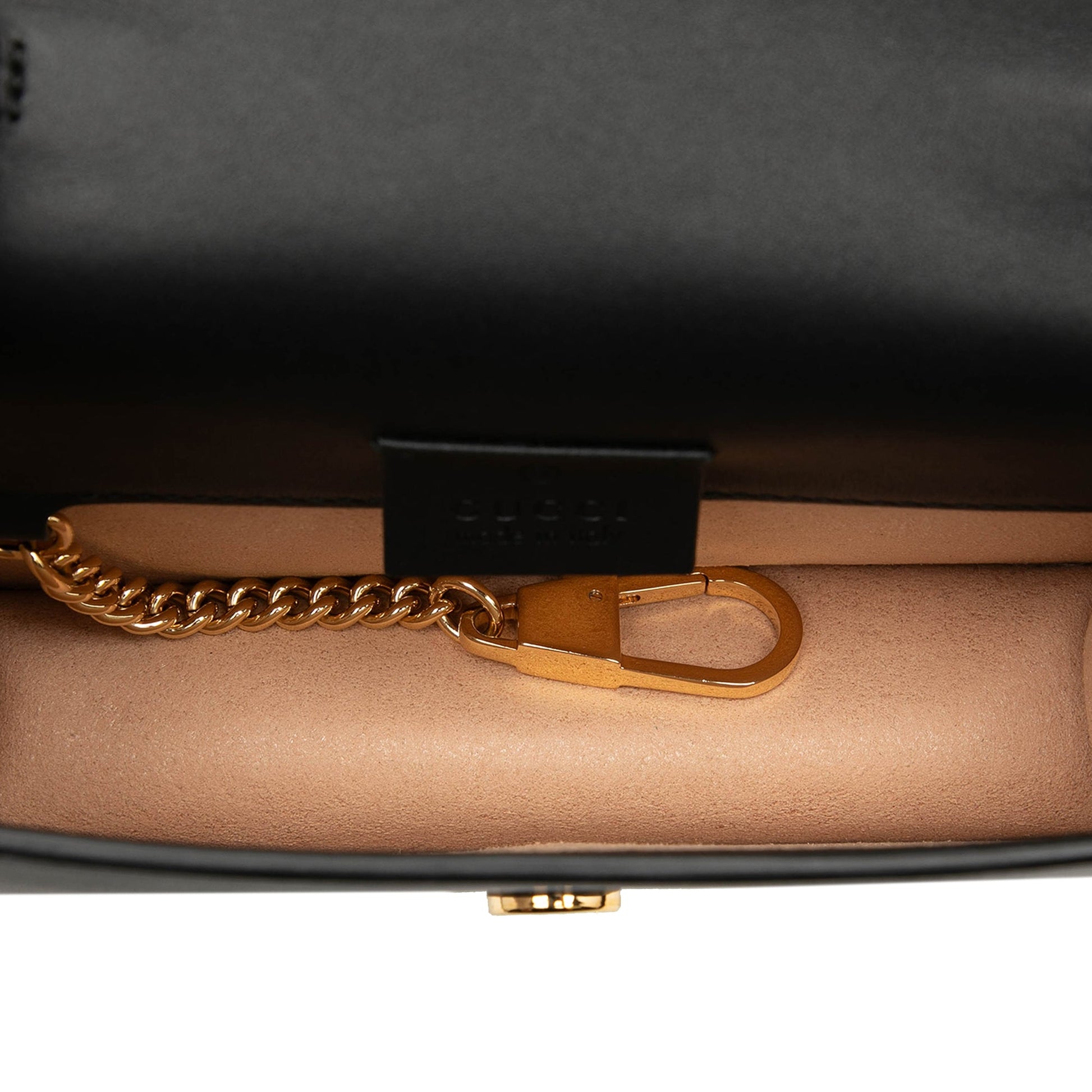 Gucci Super Mini Leather Sylvie Chain Crossbody
