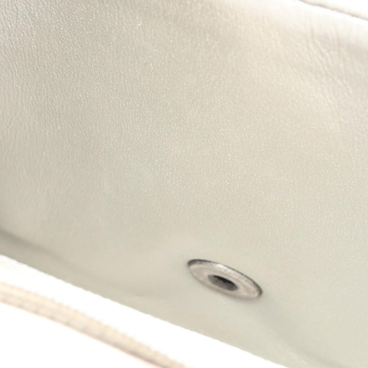 Chanel Mini Square Classic Caviar Single Flap — Silver