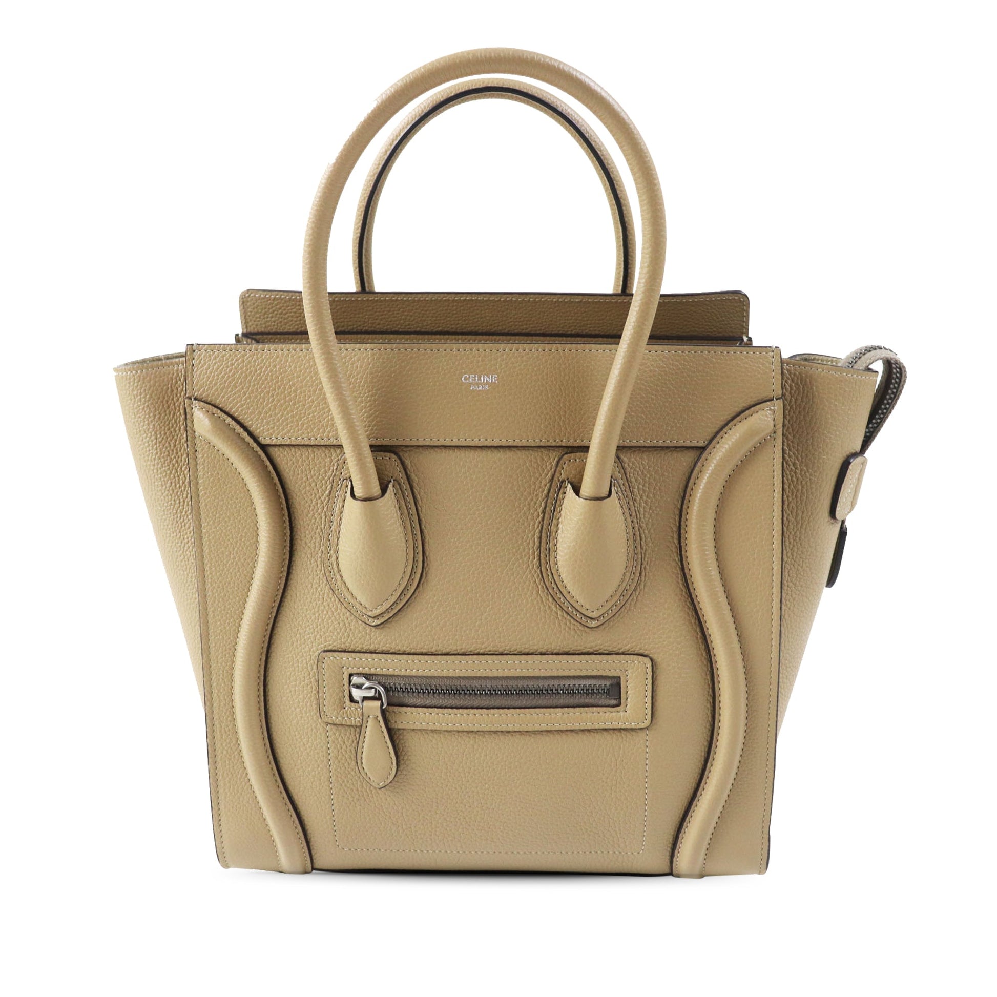 Celine Micro Drummed Calfskin Luggage Tote
