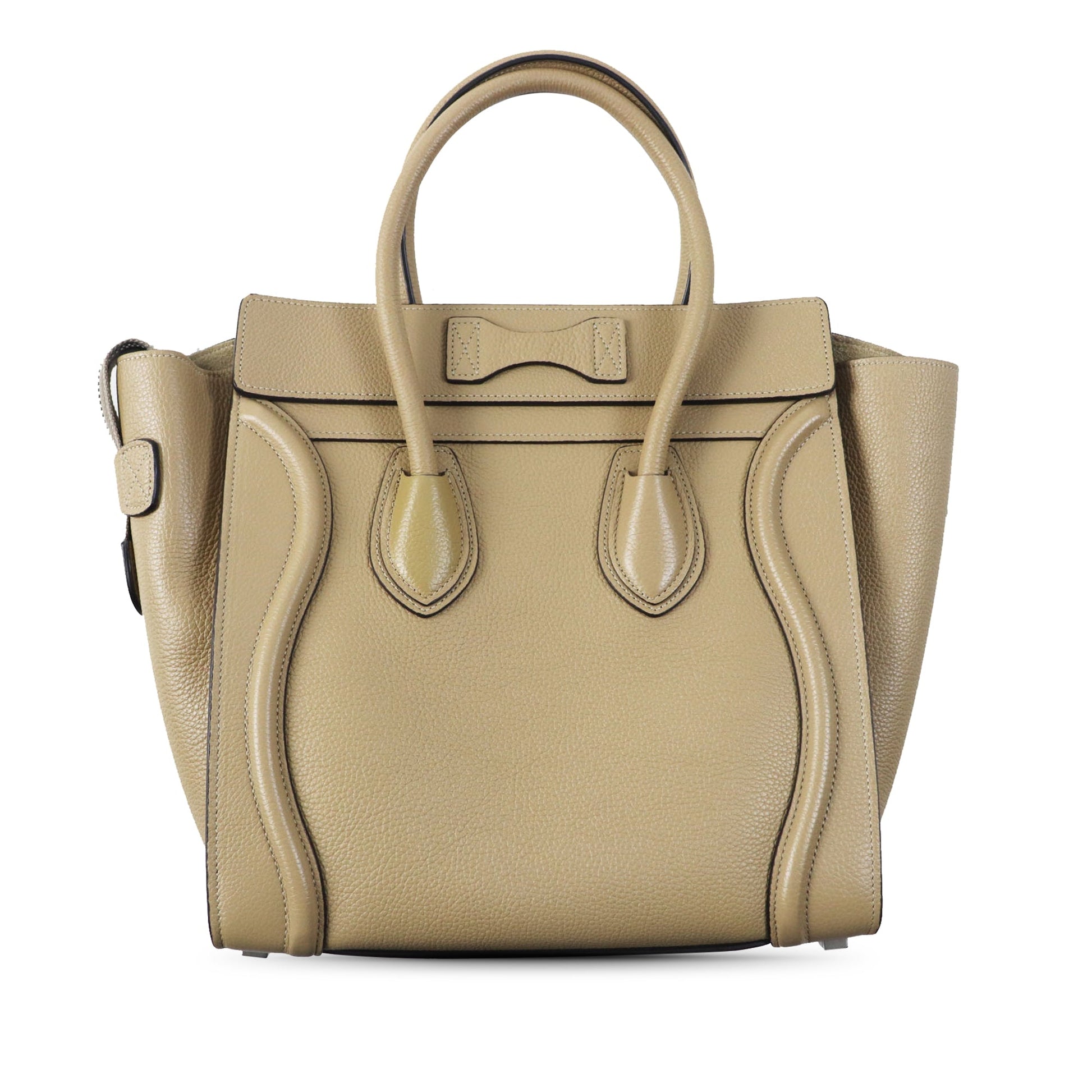 Celine Micro Drummed Calfskin Luggage Tote