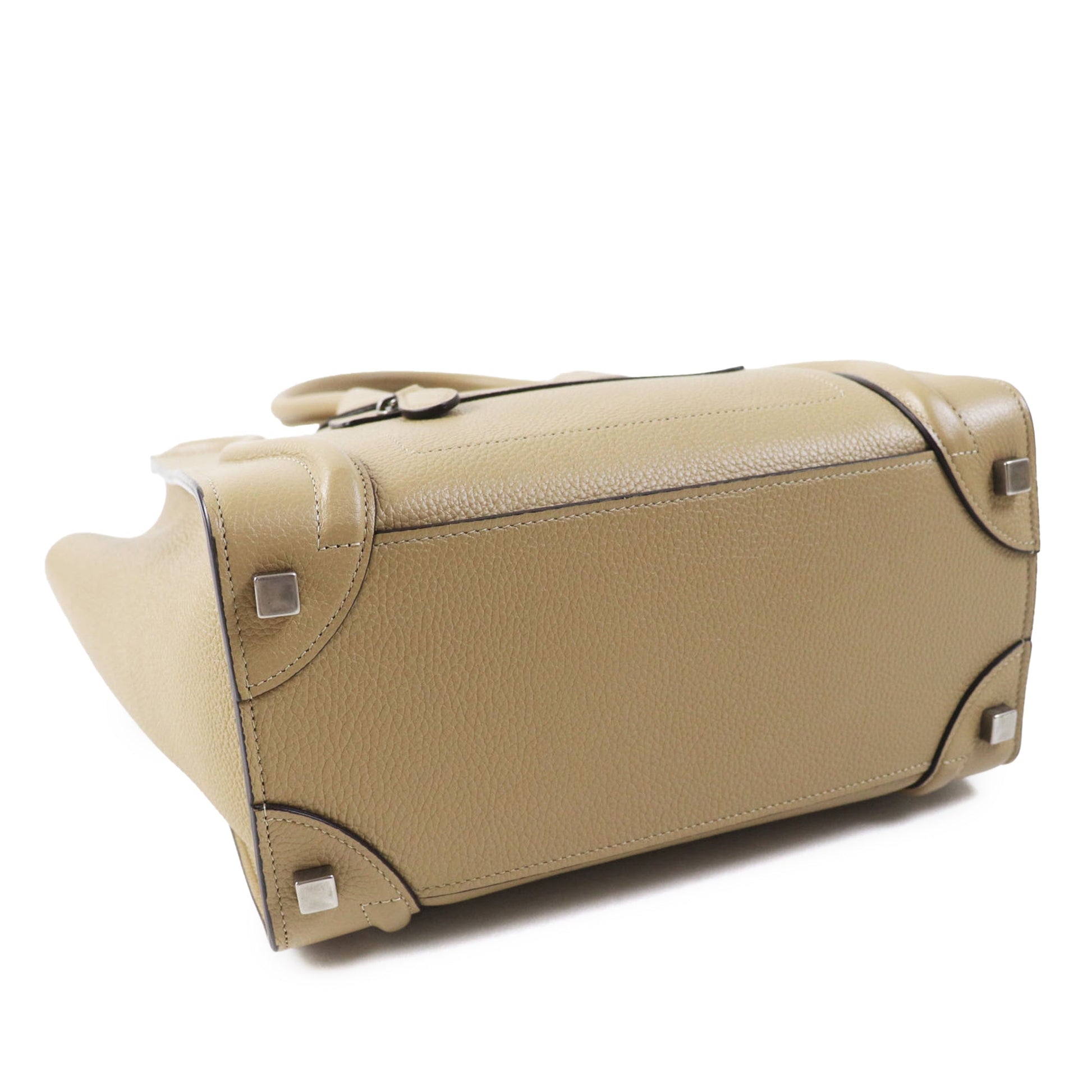 Celine Micro Drummed Calfskin Luggage Tote