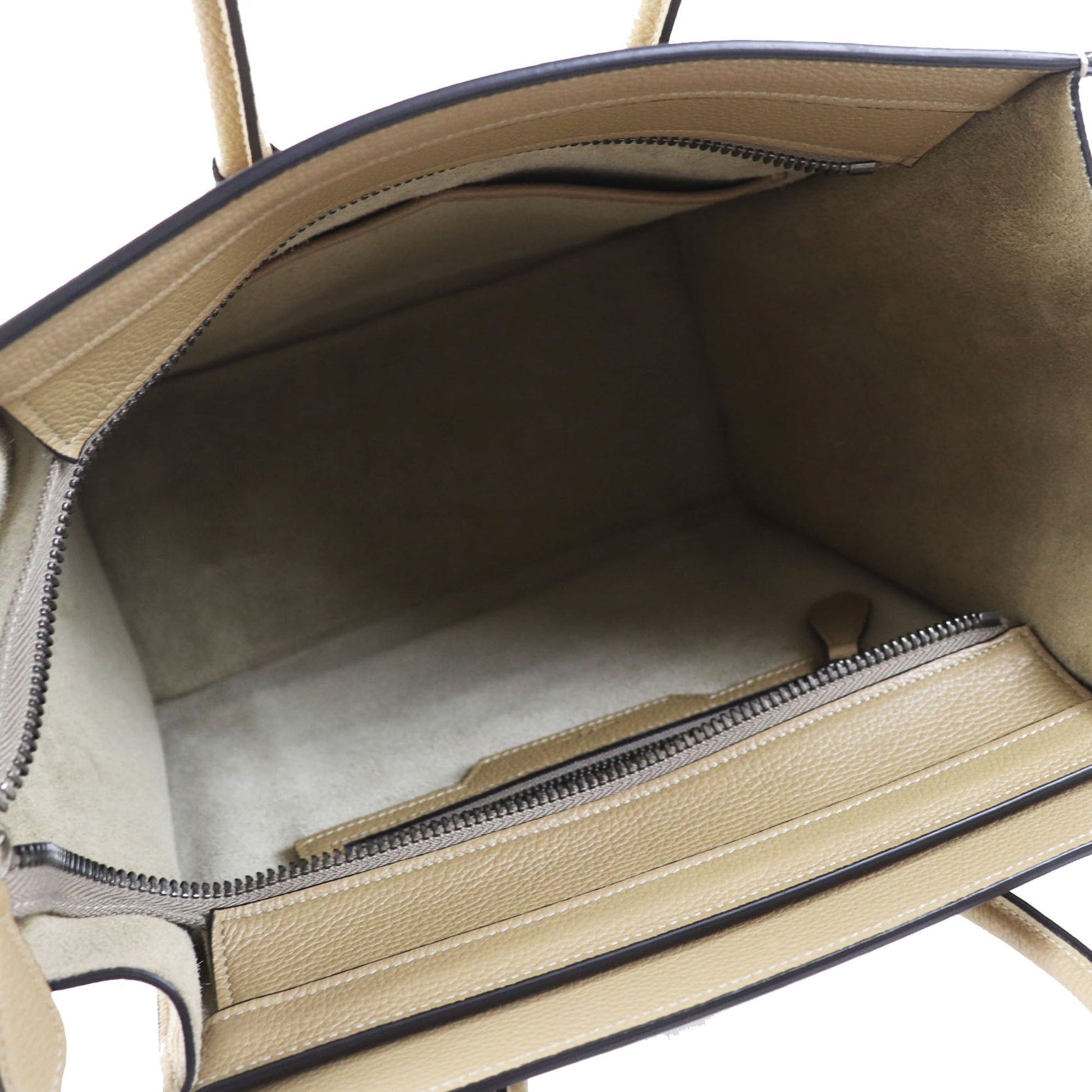 Celine Micro Drummed Calfskin Luggage Tote