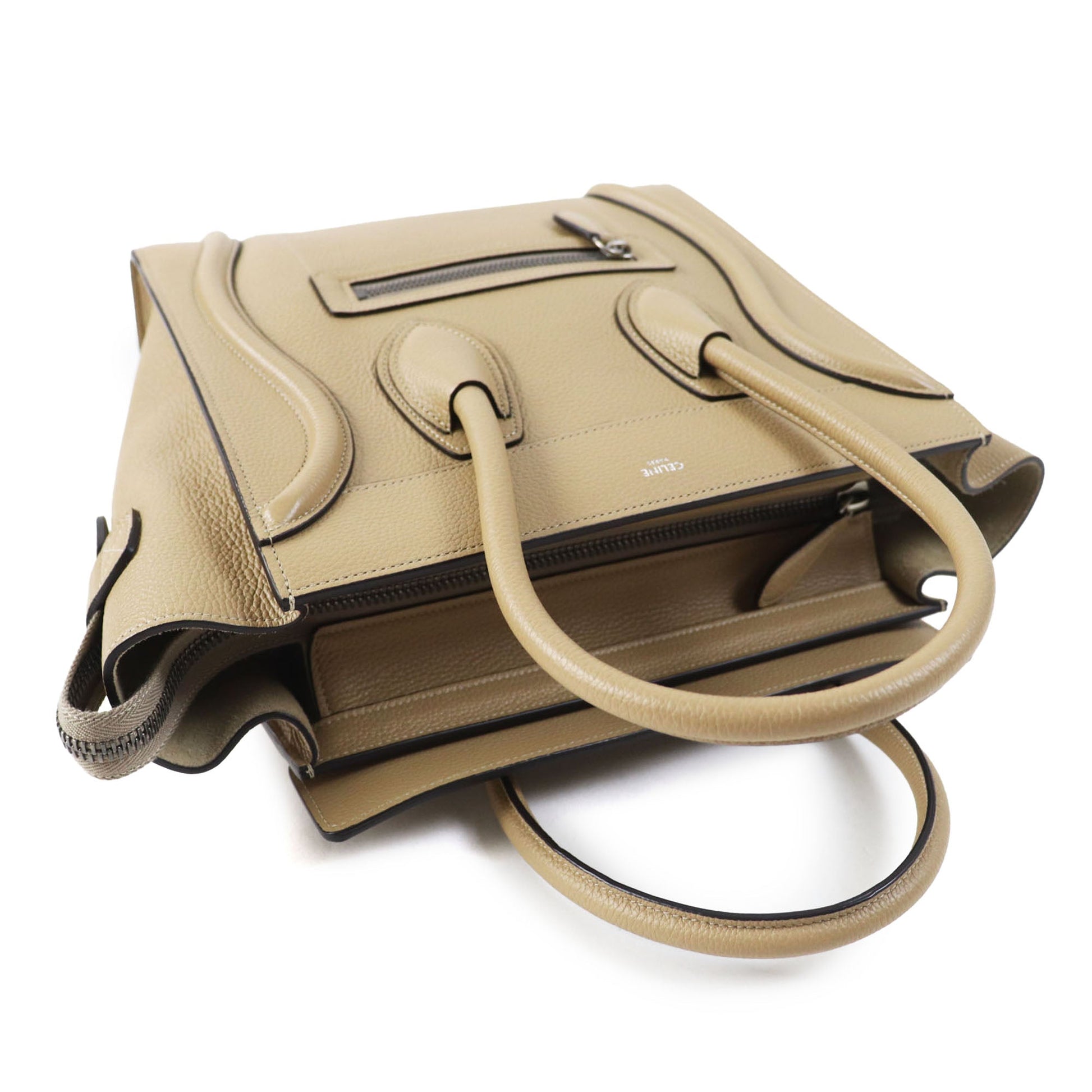 Celine Micro Drummed Calfskin Luggage Tote