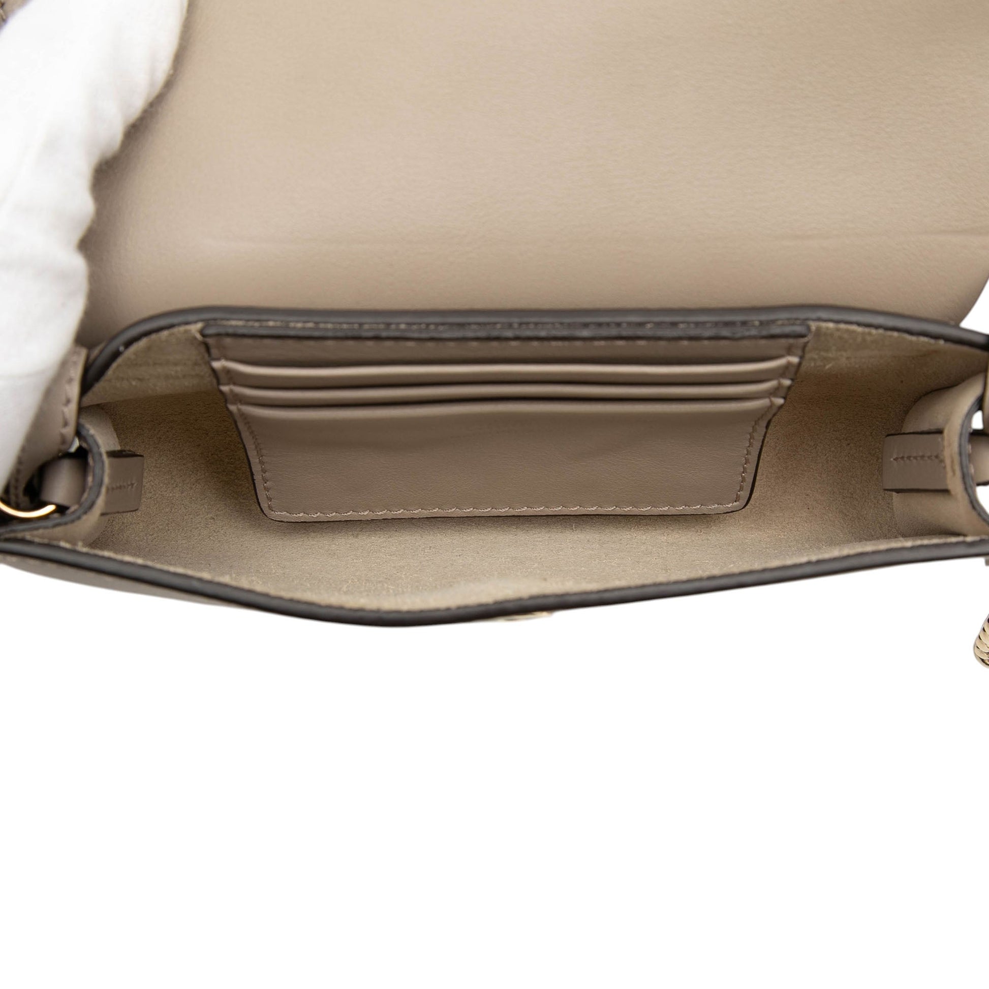 Chloé Mini Calfskin and Suede Faye Chain Crossbody