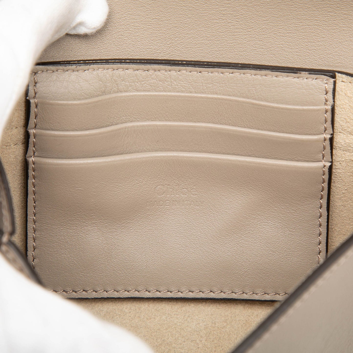 Chloé Mini Calfskin and Suede Faye Chain Crossbody
