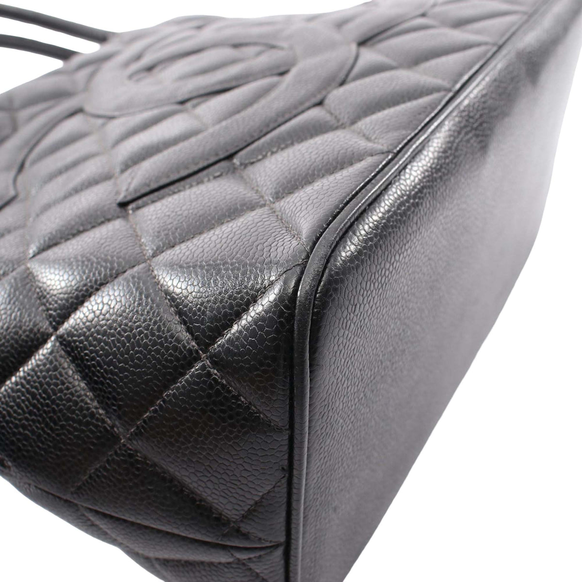 Chanel Caviar Medallion Tote — Black