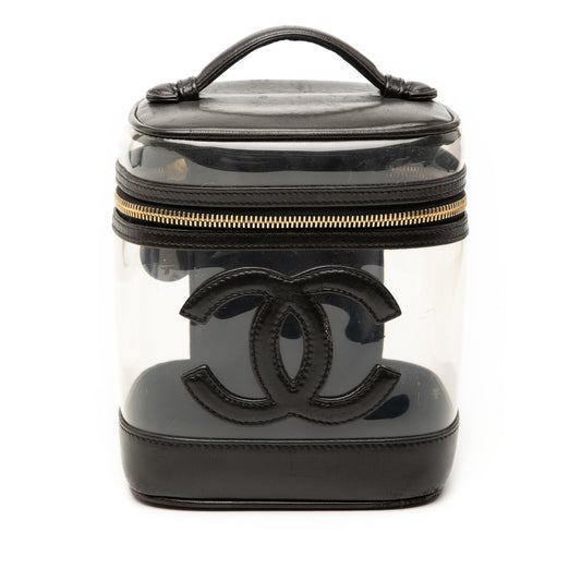 Chanel CC PVC and Calfskin Vanity Case