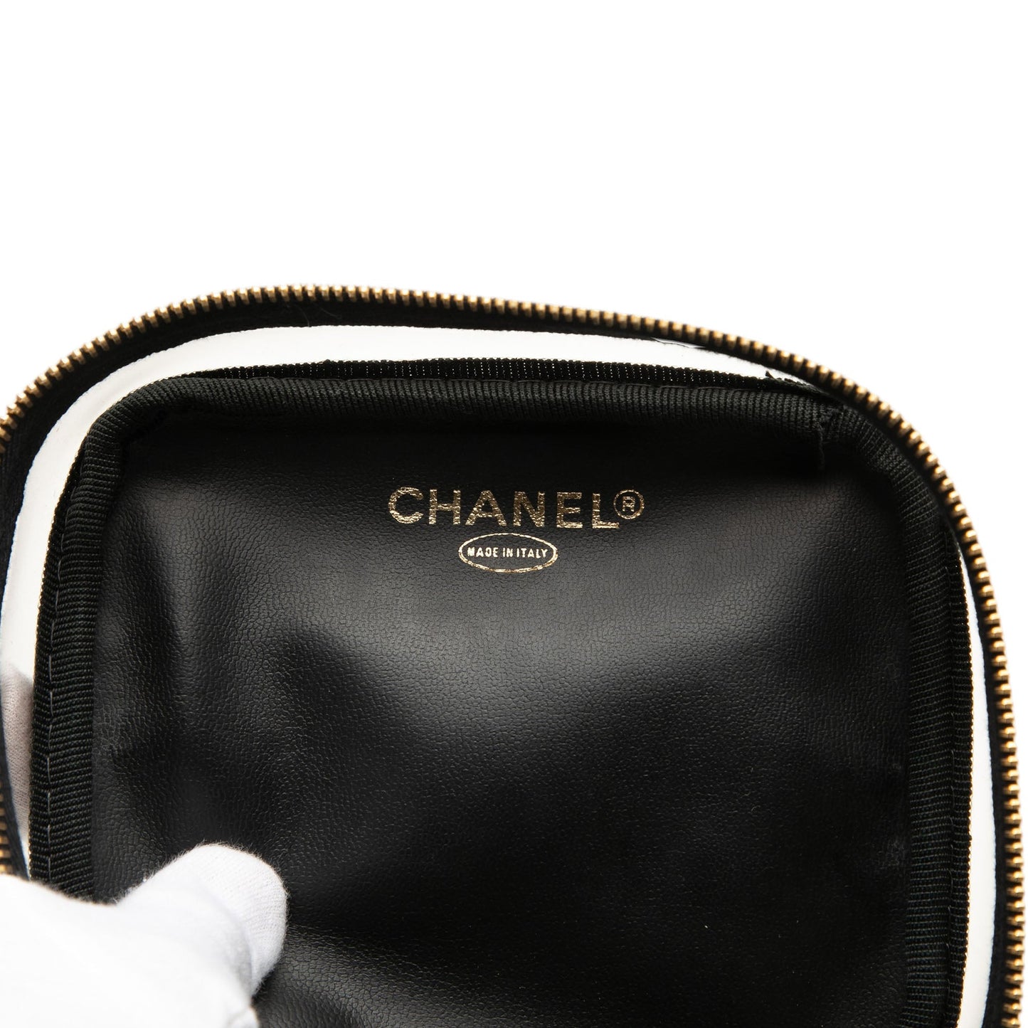 Chanel CC PVC and Calfskin Vanity Case