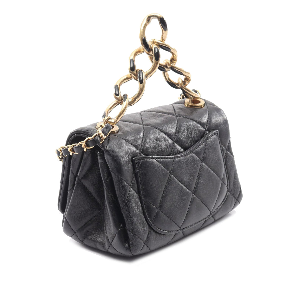 Chanel Mini Quilted Lambskin Color Match Flap — Black