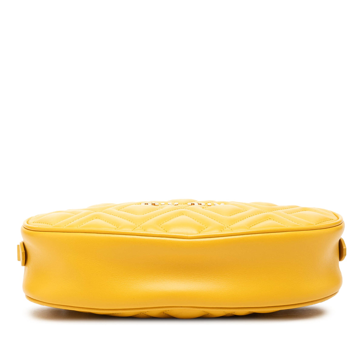 Miu Miu Small Quilted Leather Oval Camera Crossbody
