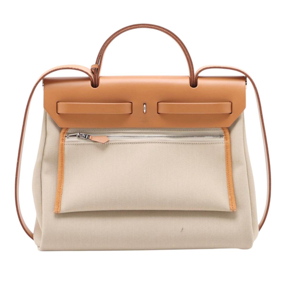 Hermès Toile Herbag Zip 31 — Beige