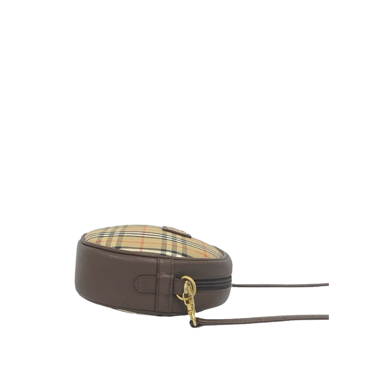 Burberry Haymarket Check Canvas Crossbody — Beige