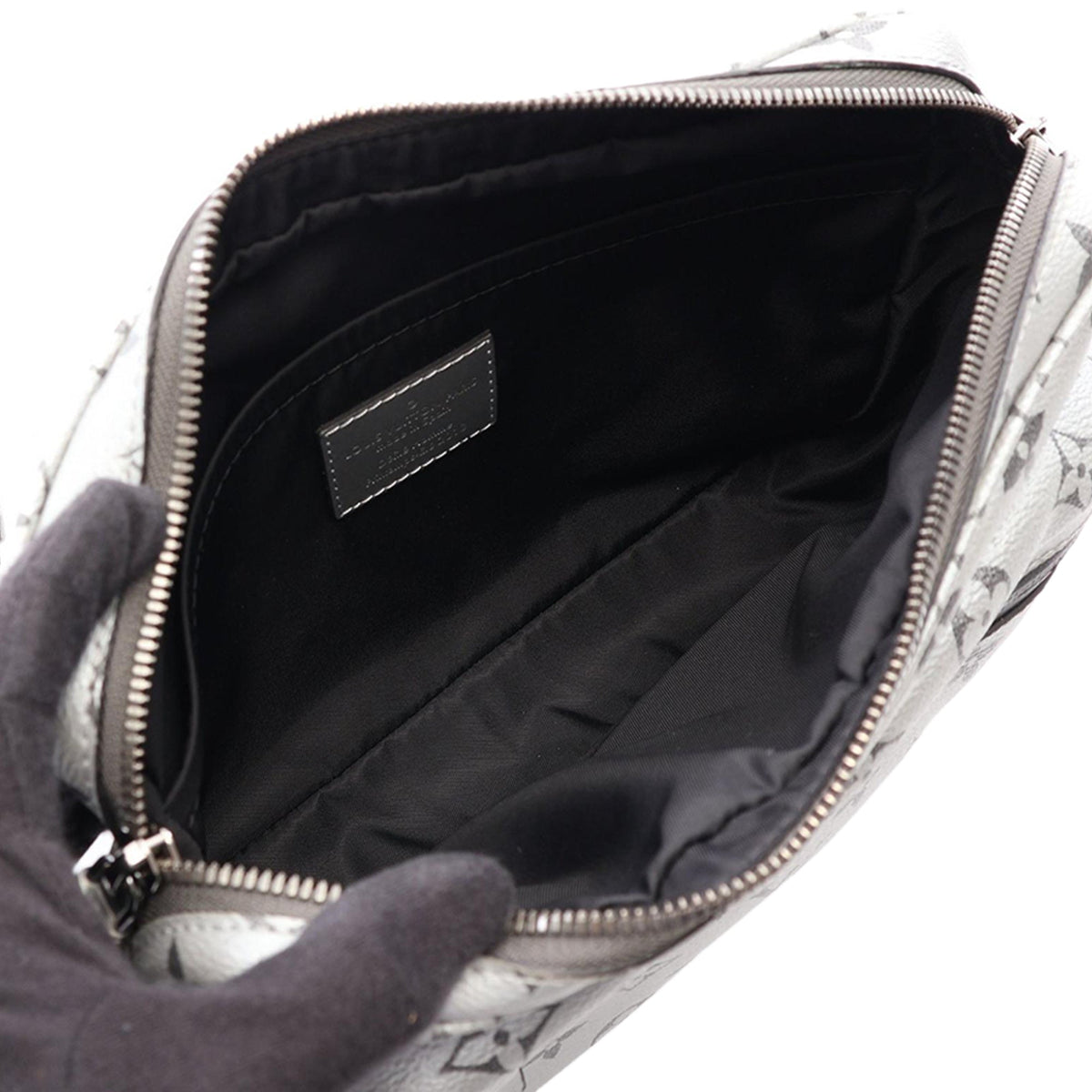 Louis Vuitton Monogram Reflect Outdoor Messenger PM — Silver
