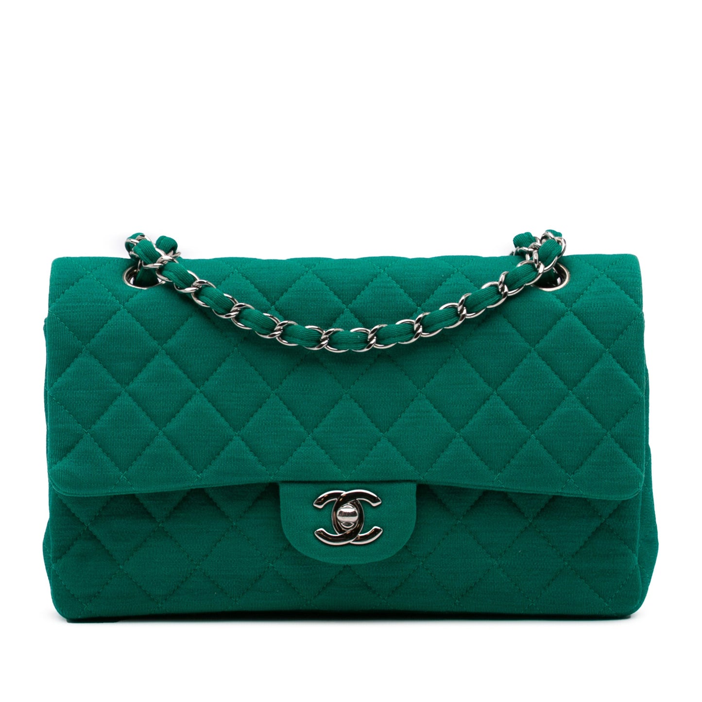 Chanel Medium Classic Jersey Double Flap
