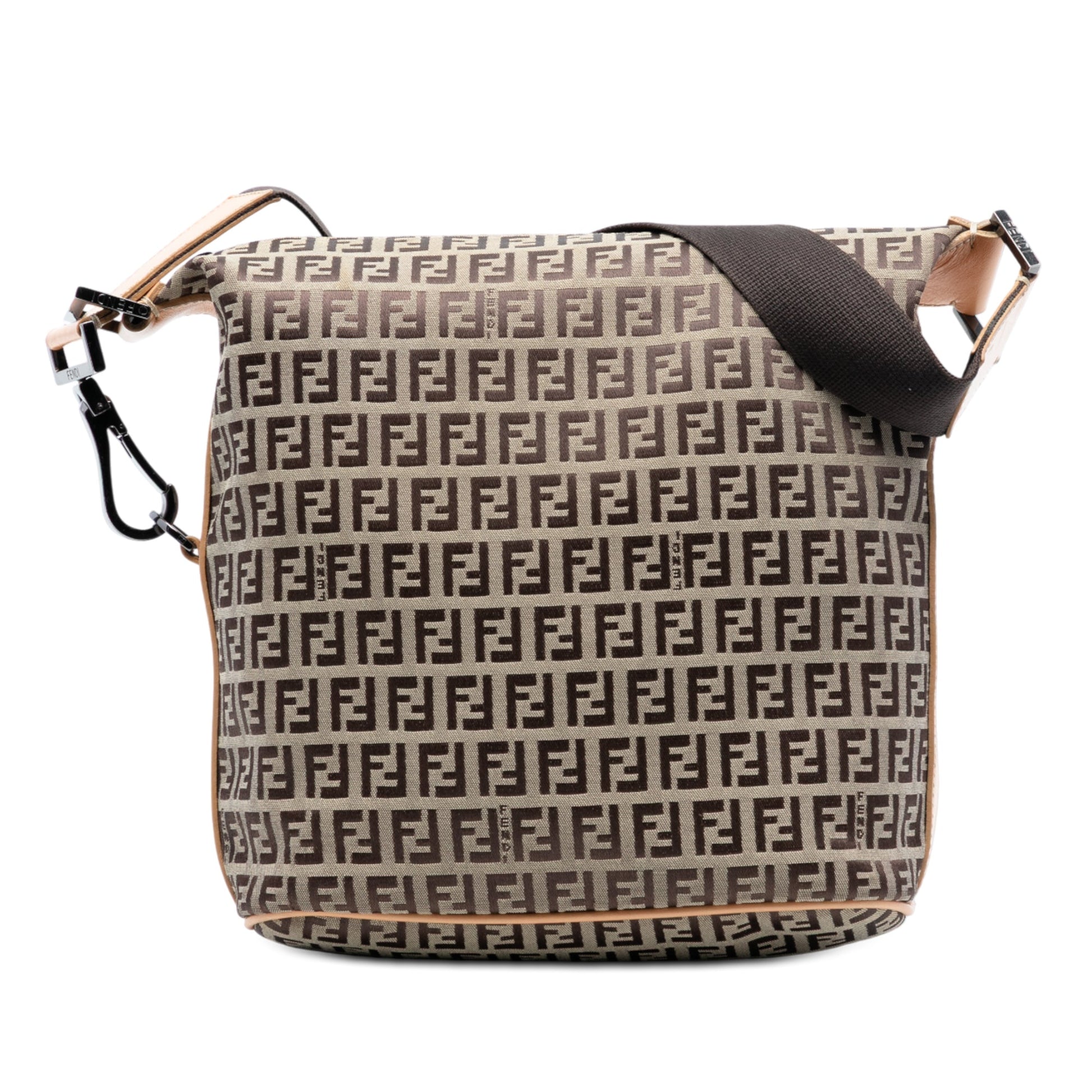 Fendi Zucchino Canvas Shoulder Bag