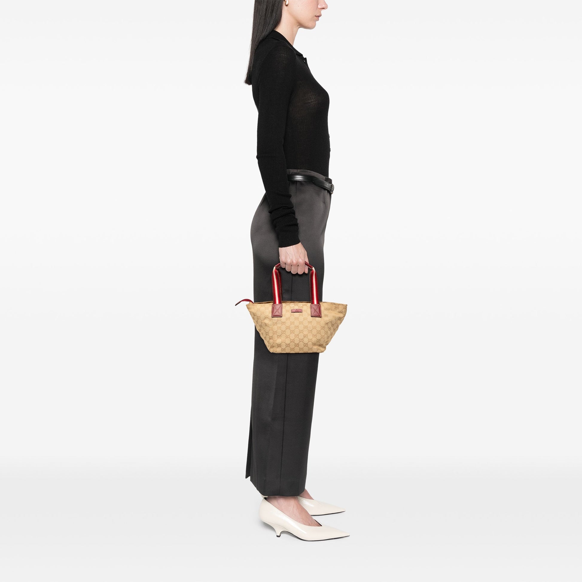 Gucci GG Canvas Web Handbag