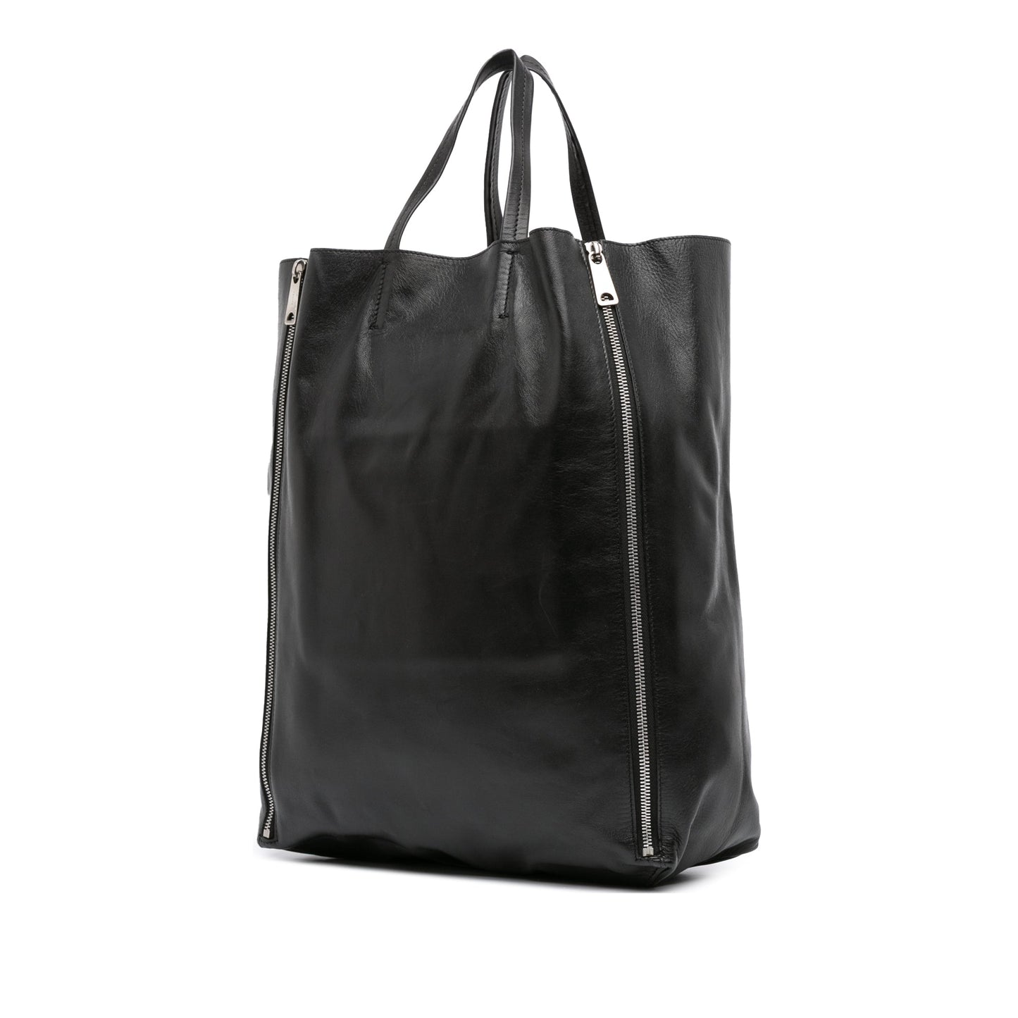 Celine Lambskin Vertical Zip Cabas Tote