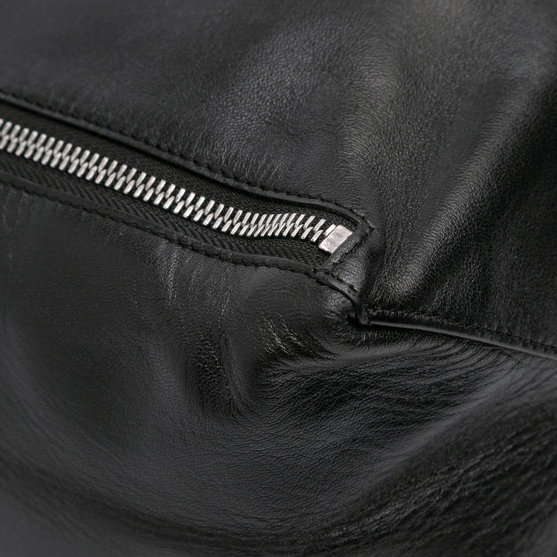 Celine Lambskin Vertical Zip Cabas Tote