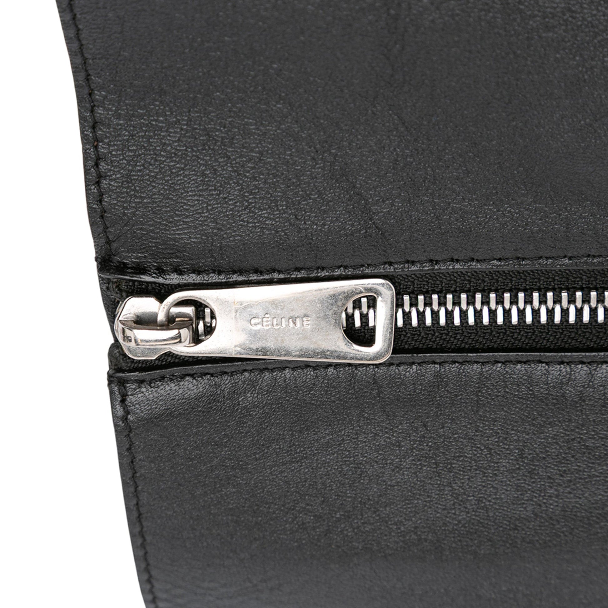 Celine Lambskin Vertical Zip Cabas Tote