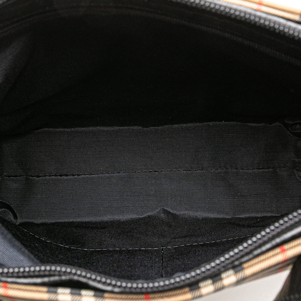 Burberry Haymarket Check Canvas Tote — Beige