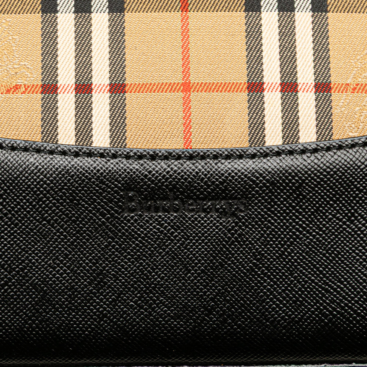 Burberry Haymarket Check Canvas Tote — Beige