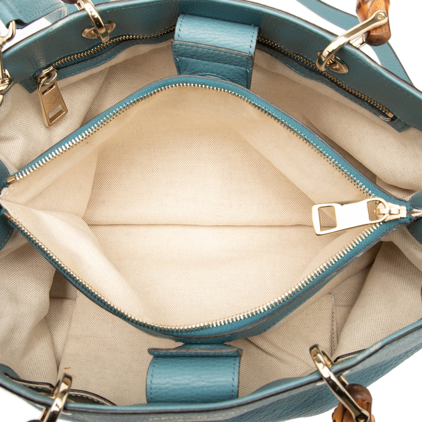 Gucci Medium Calfskin Bamboo Shopper Satchel