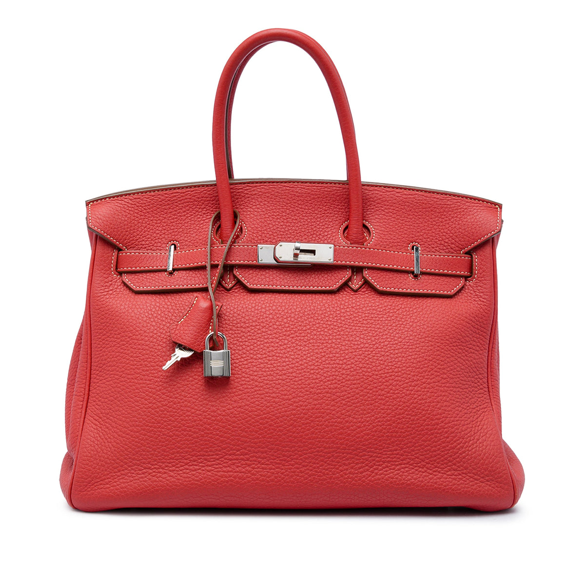 Hermès Clemence Birkin Retourne 35 — Red