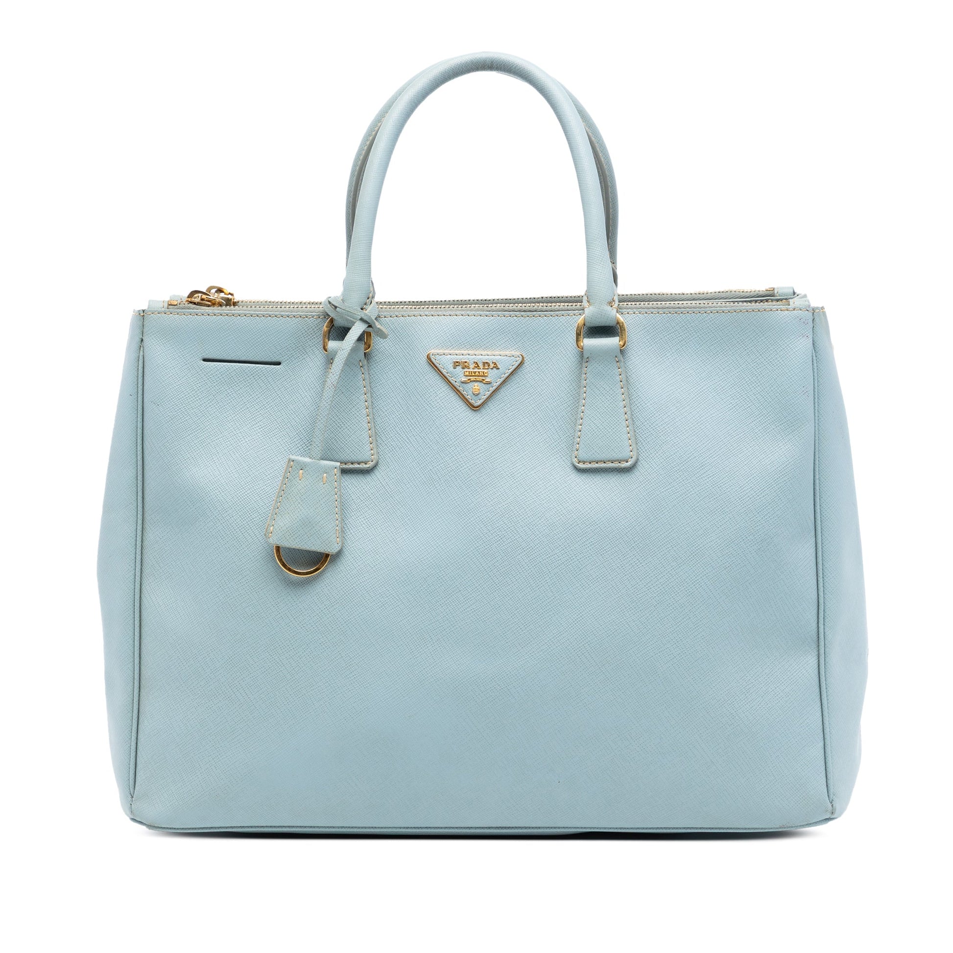 Prada Large Saffiano Lux Galleria Double Zip Satchel