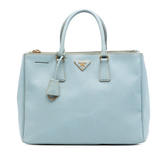 Prada Large Saffiano Lux Galleria Double Zip Satchel