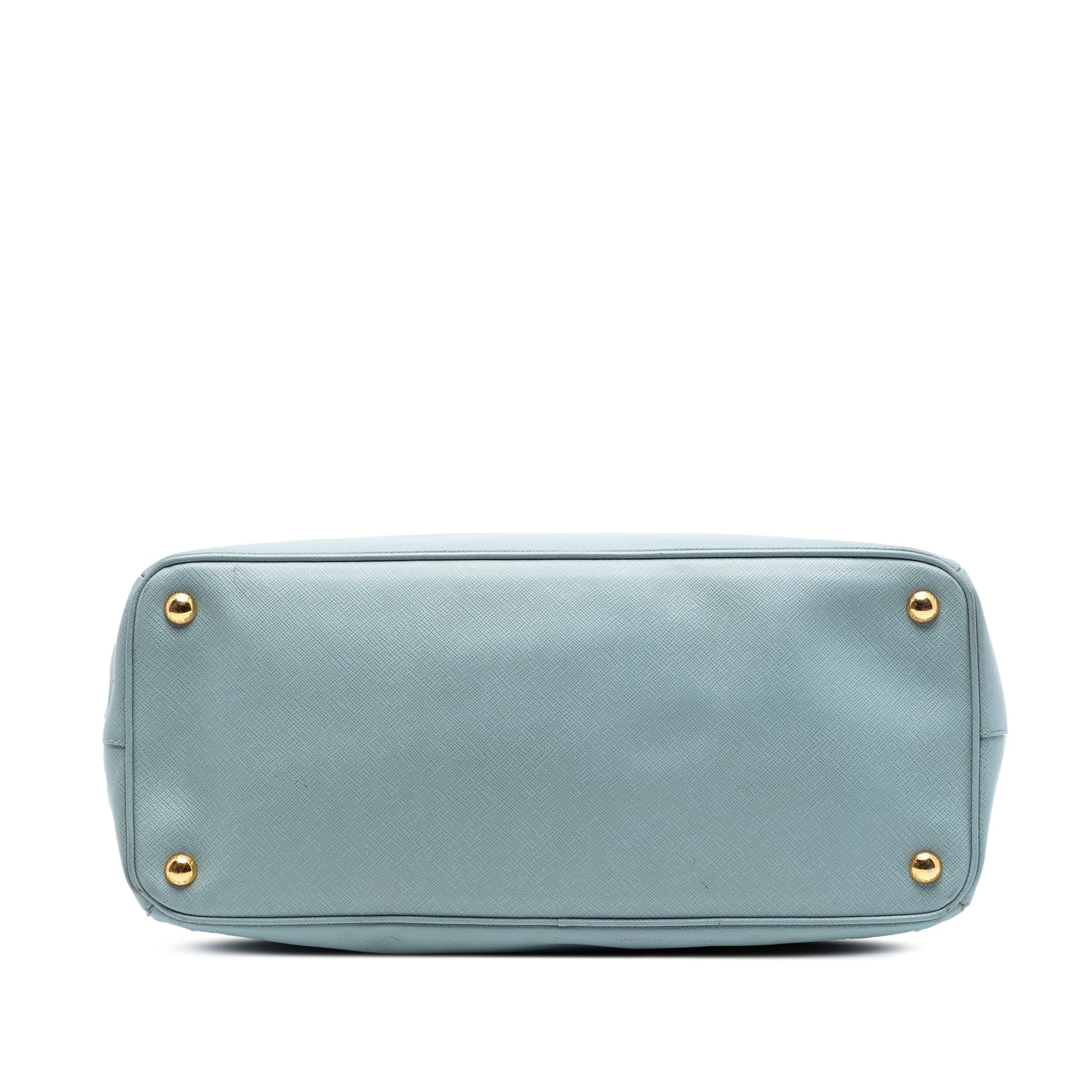 Prada Large Saffiano Lux Galleria Double Zip Satchel