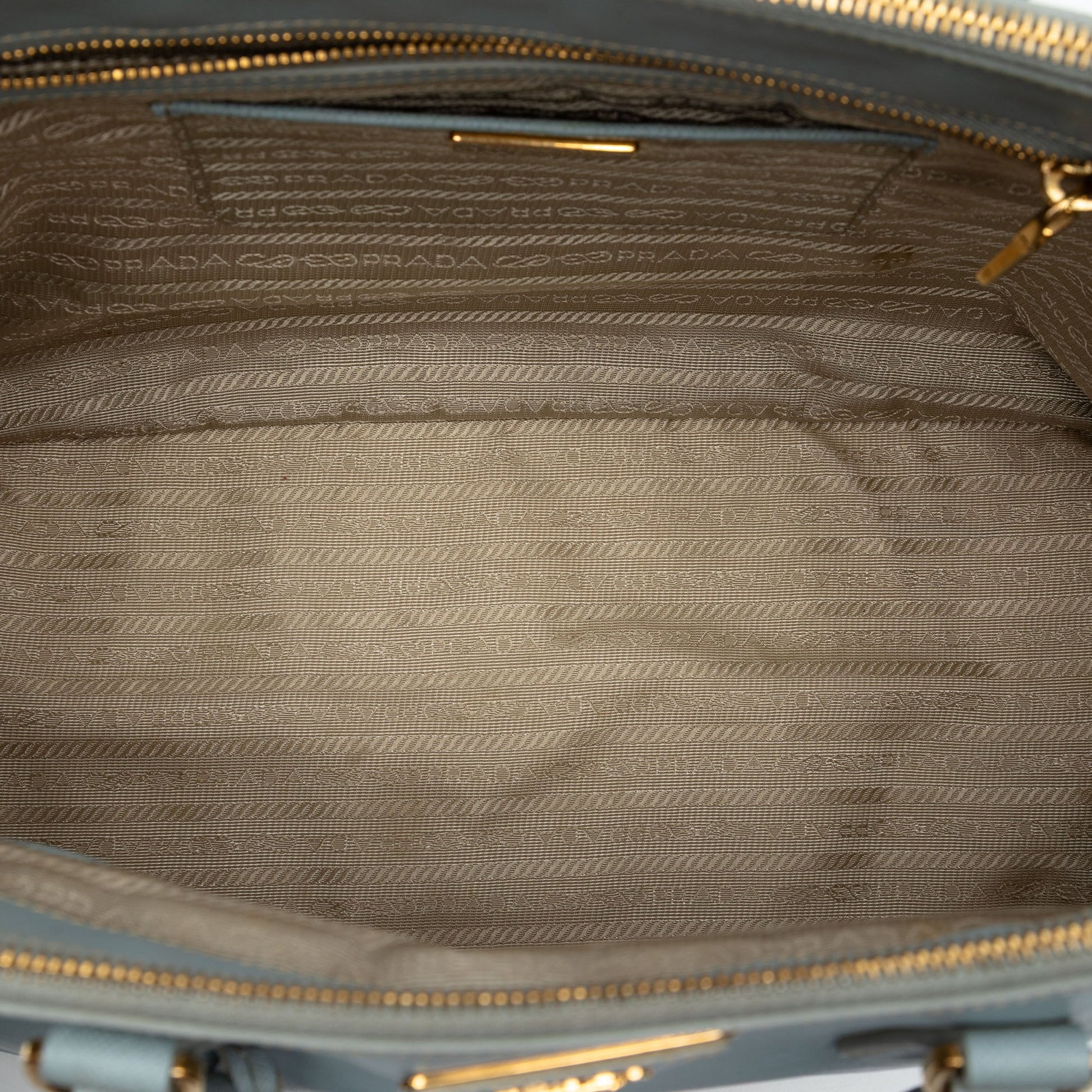 Prada Large Saffiano Lux Galleria Double Zip Satchel