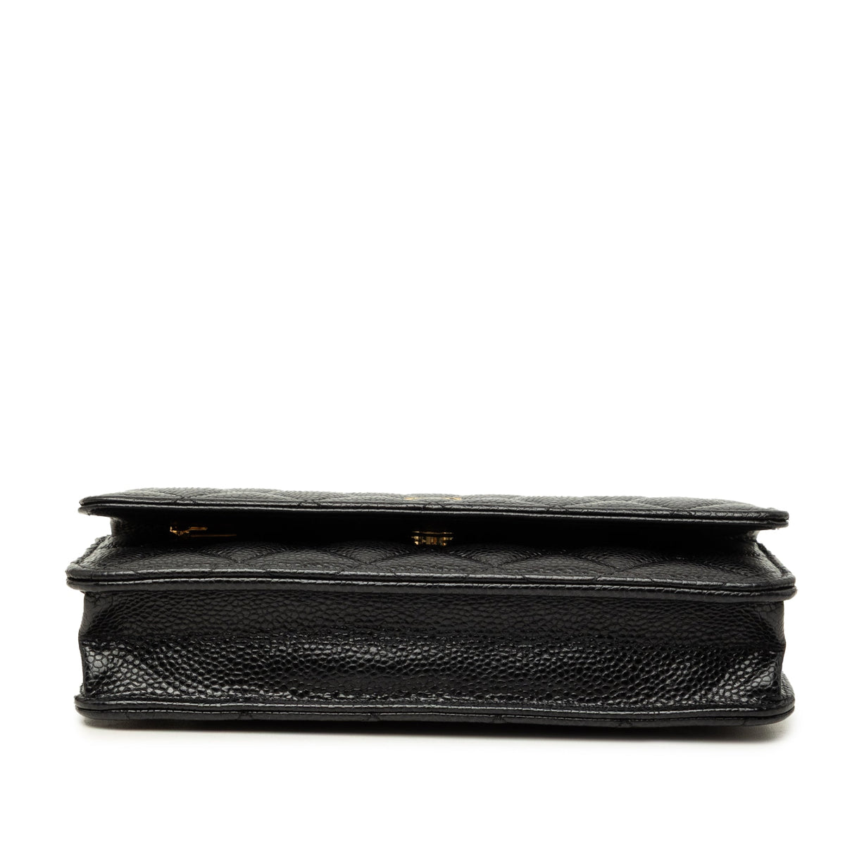 Chanel CC Quilted Caviar Wallet on Chain