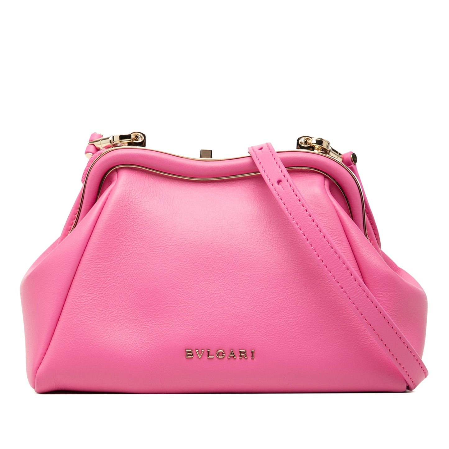 Bvlgari Leather Serpentine Pouch Crossbody