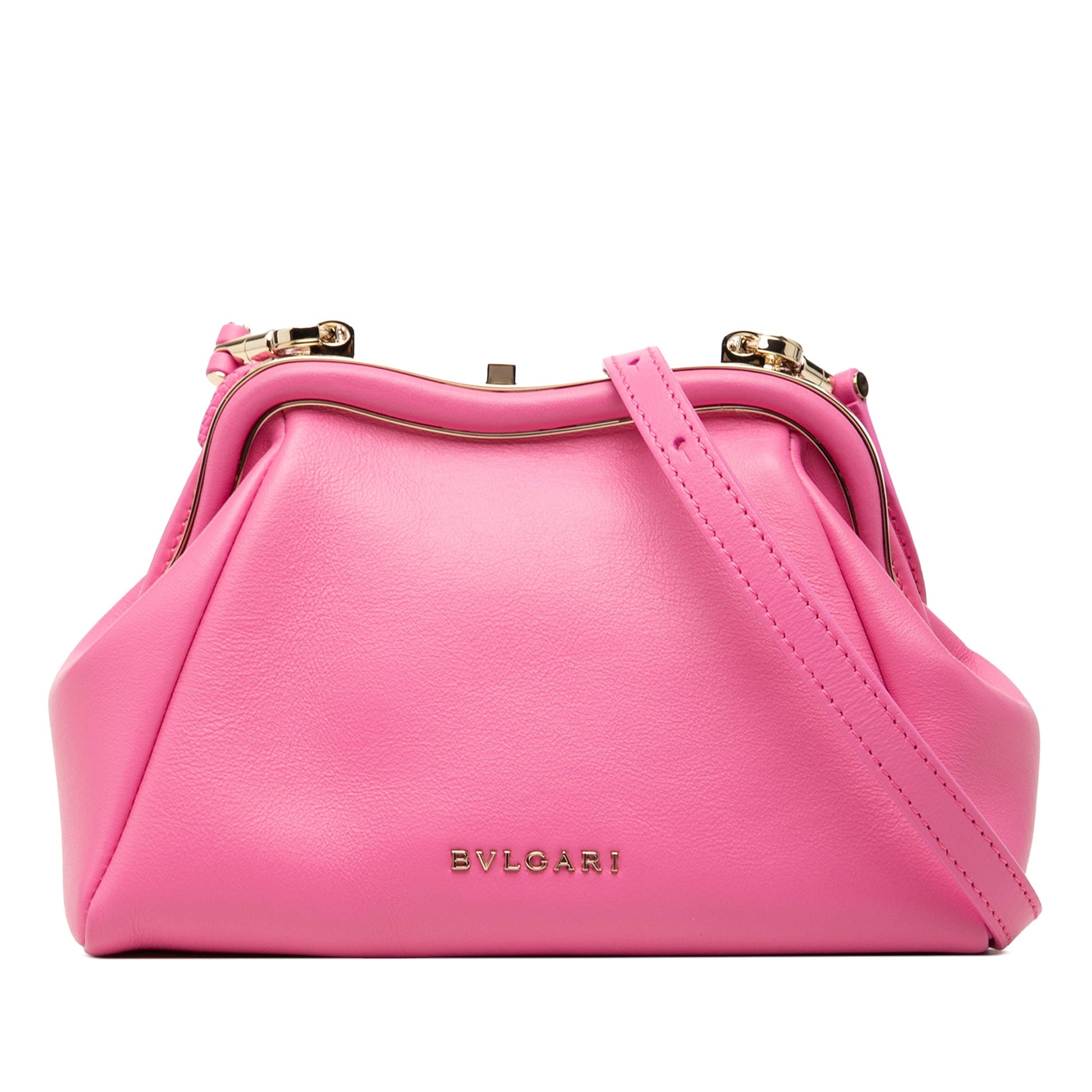 Bvlgari Leather Serpentine Pouch Crossbody