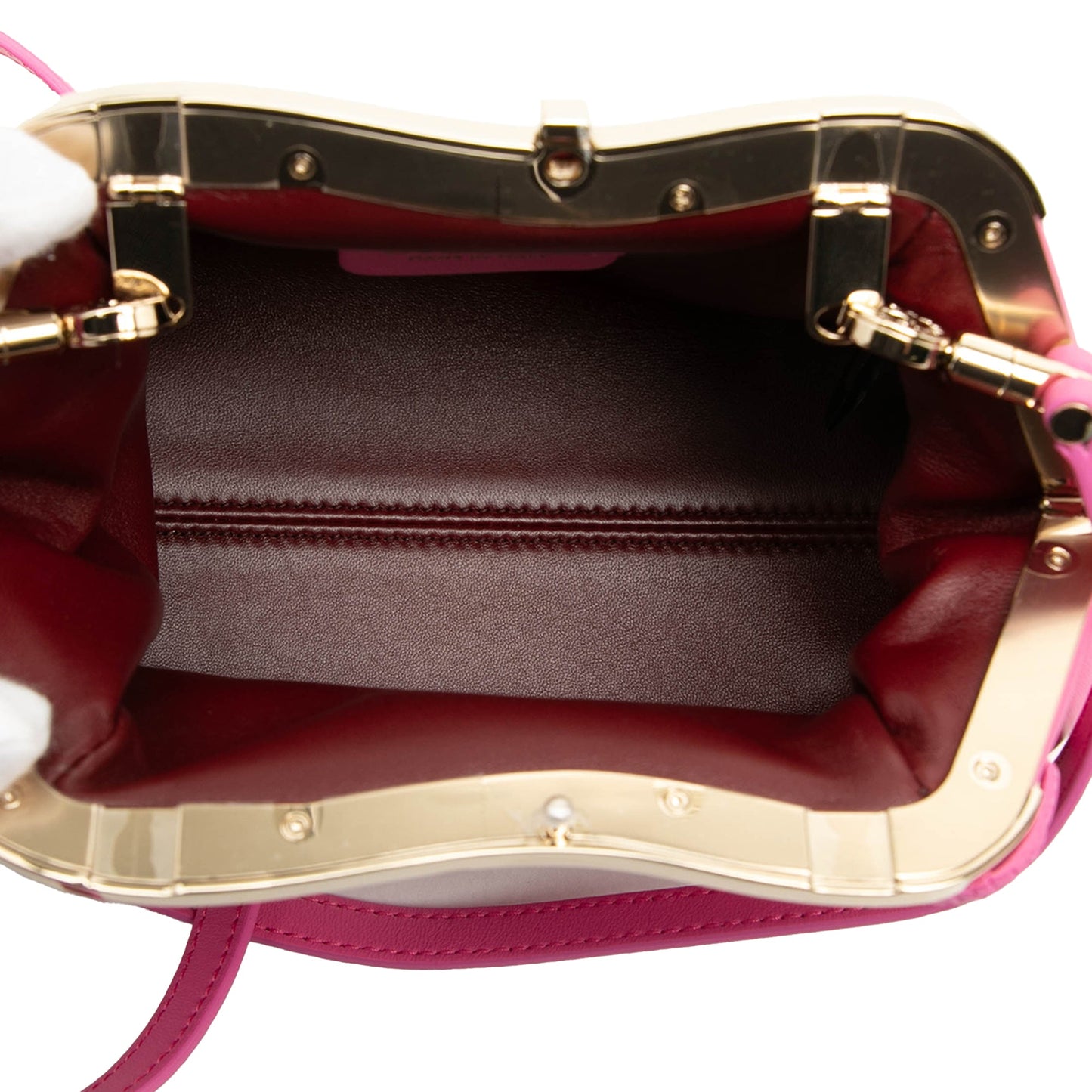 Bvlgari Leather Serpentine Pouch Crossbody
