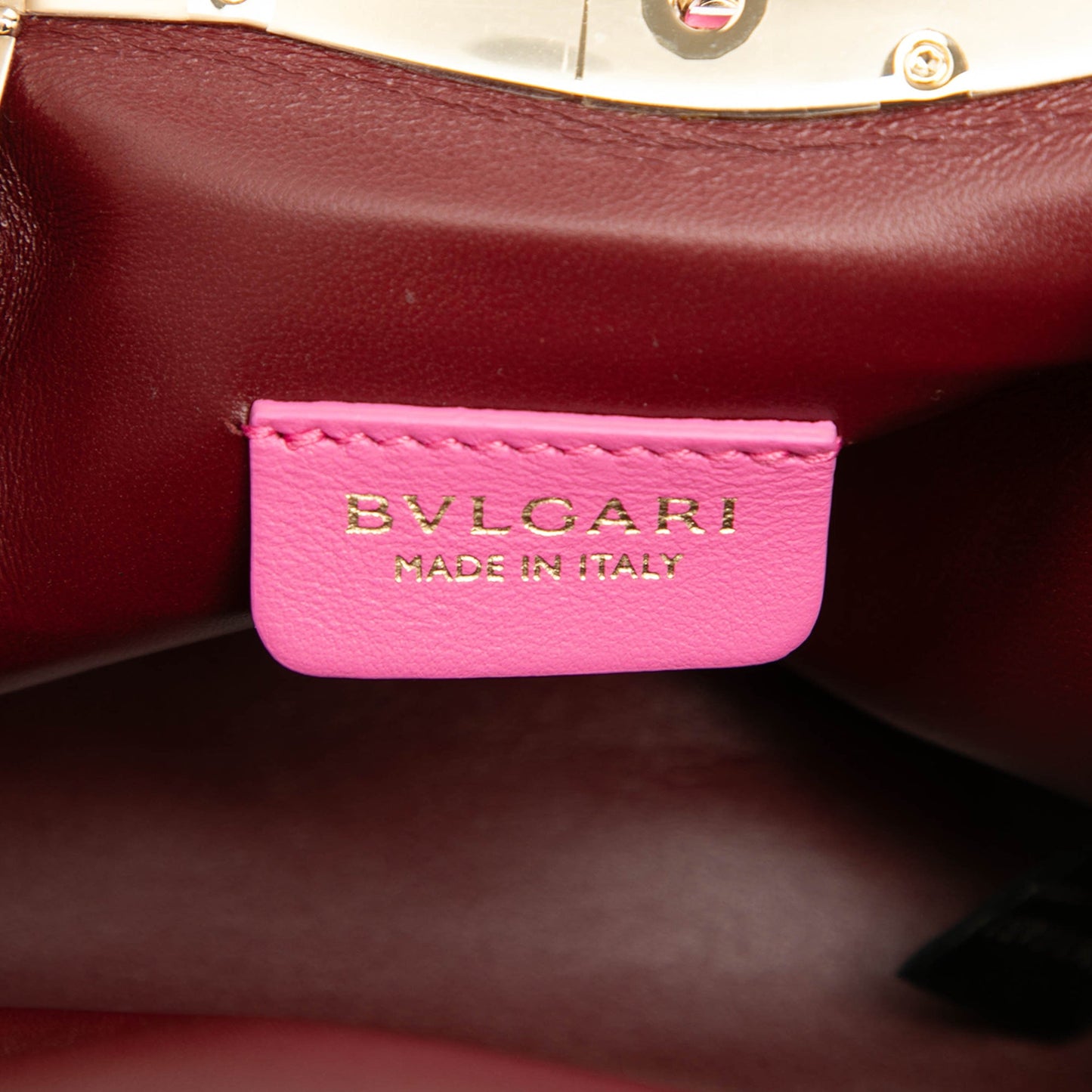Bvlgari Leather Serpentine Pouch Crossbody