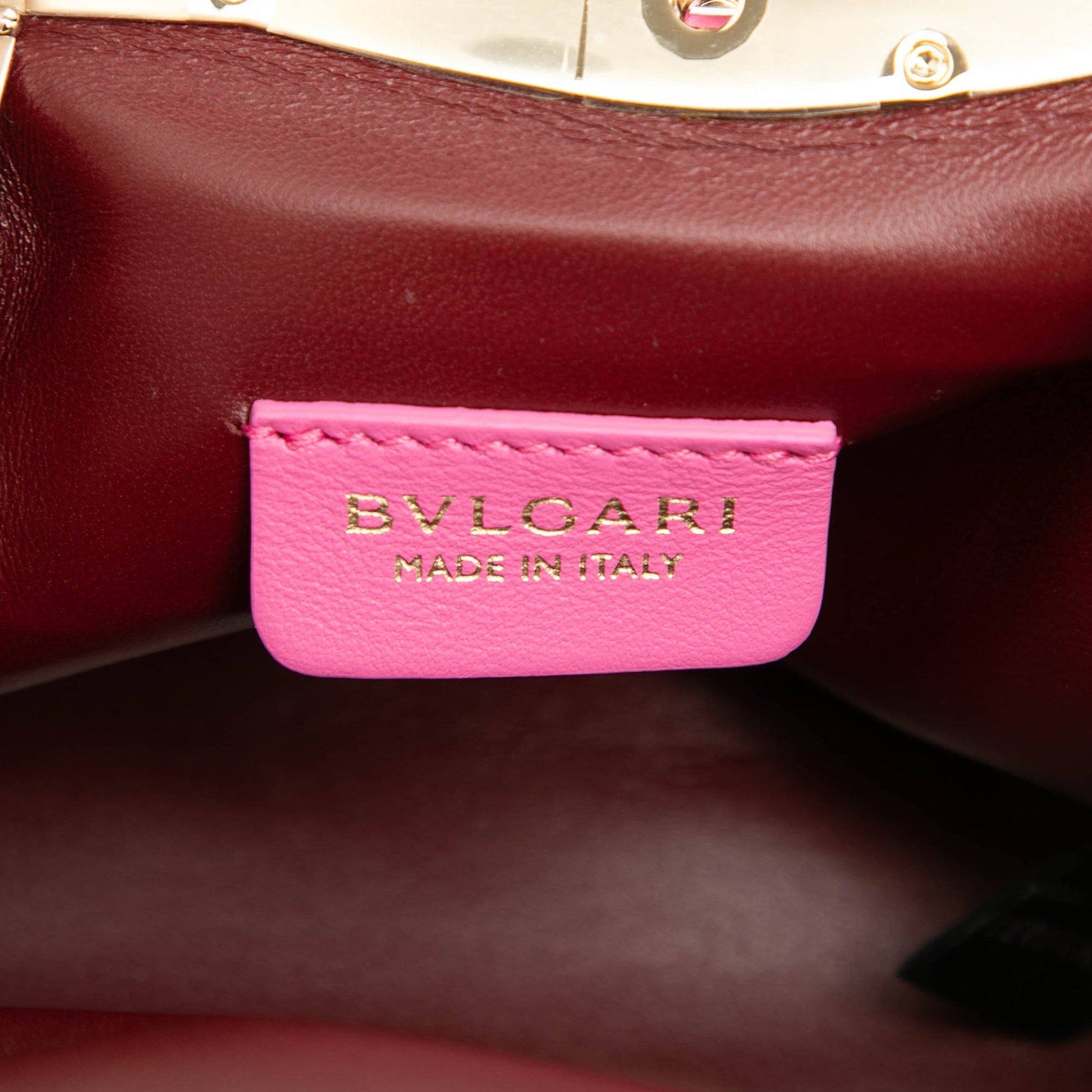 Bvlgari Leather Serpentine Pouch Crossbody