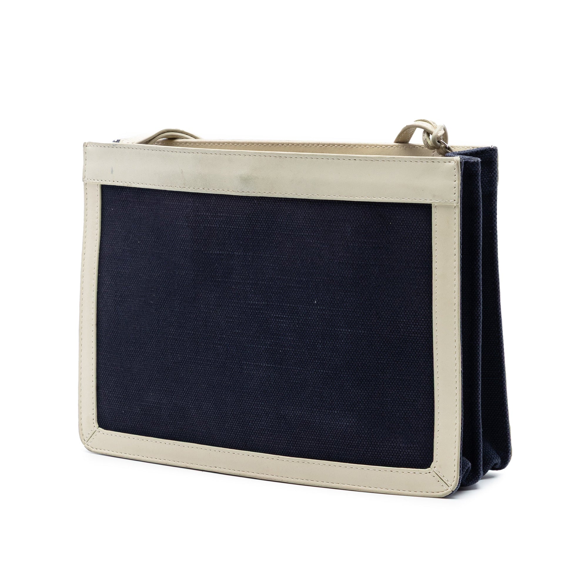 Balenciaga Canvas Navy Pochette M Crossbody