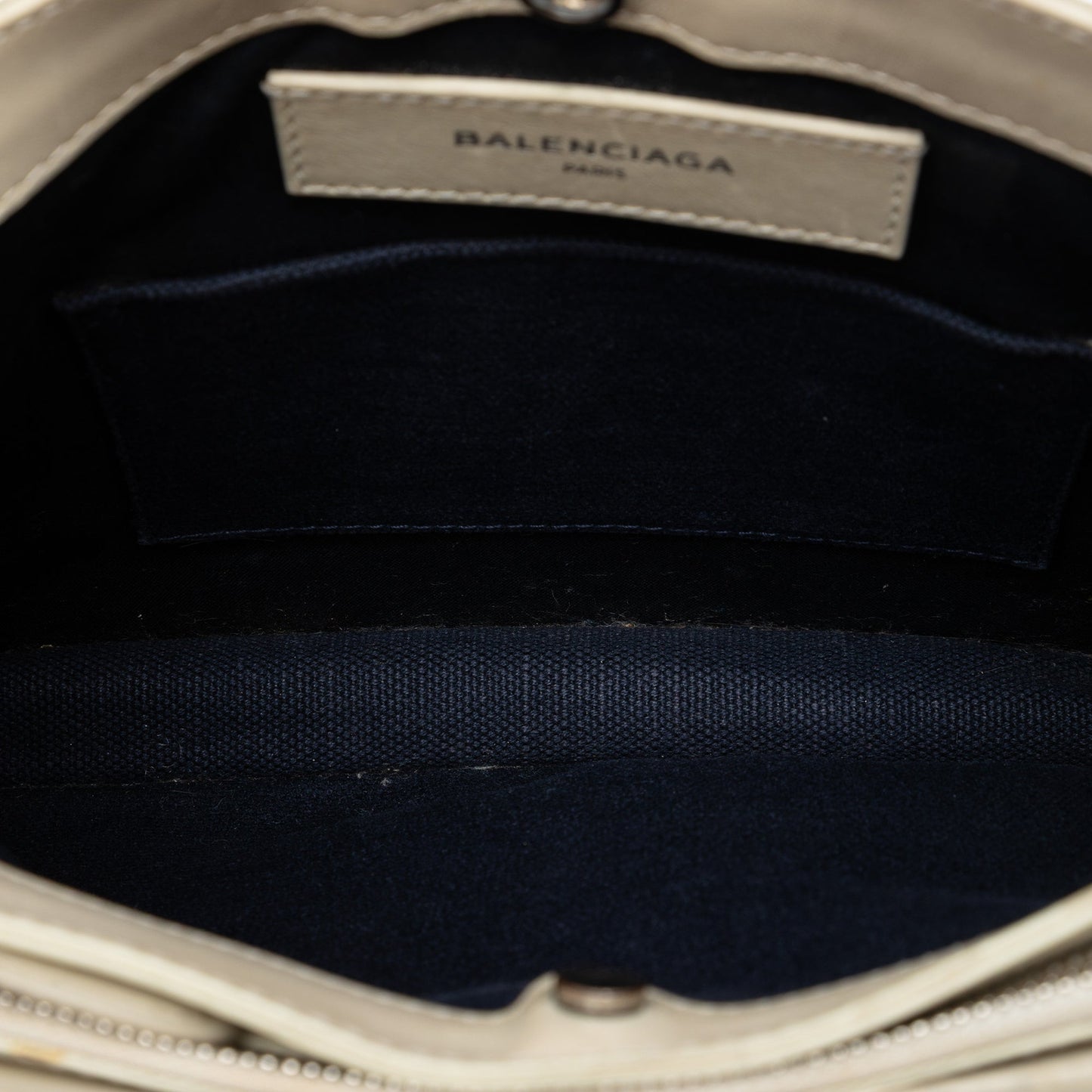Balenciaga Canvas Navy Pochette M Crossbody