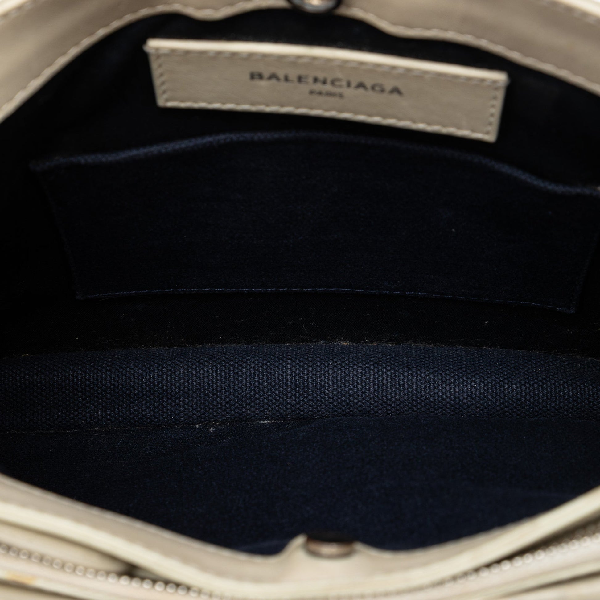 Balenciaga Canvas Navy Pochette M Crossbody