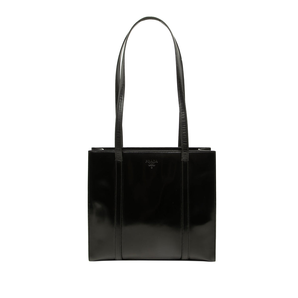 Prada Spazzolato Leather Re Edition 1995 Tote — Black