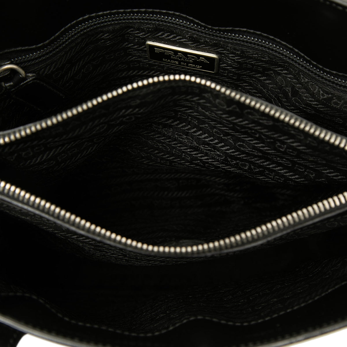 Prada Spazzolato Leather Re Edition 1995 Tote — Black