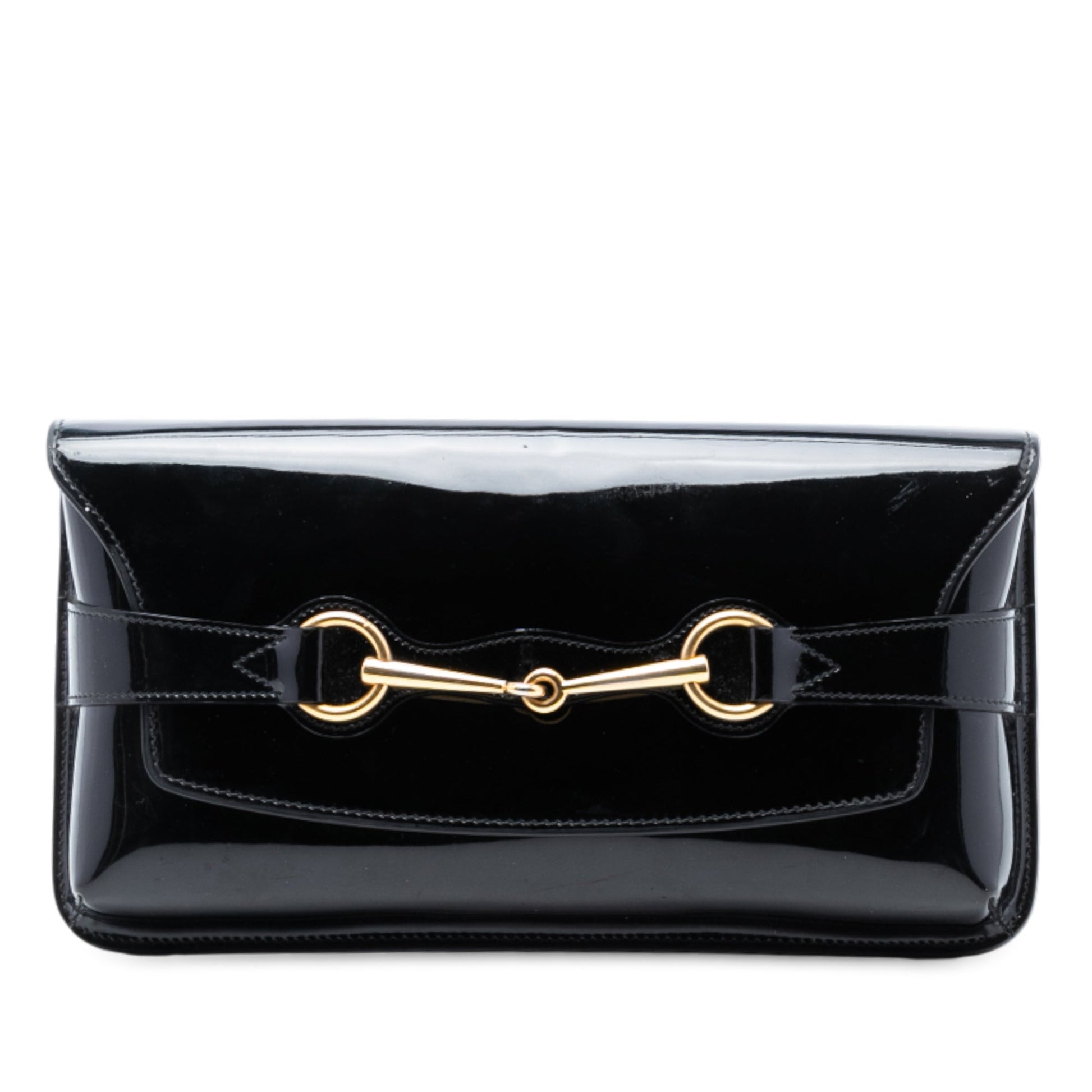 Gucci Patent Bright Bit Clutch