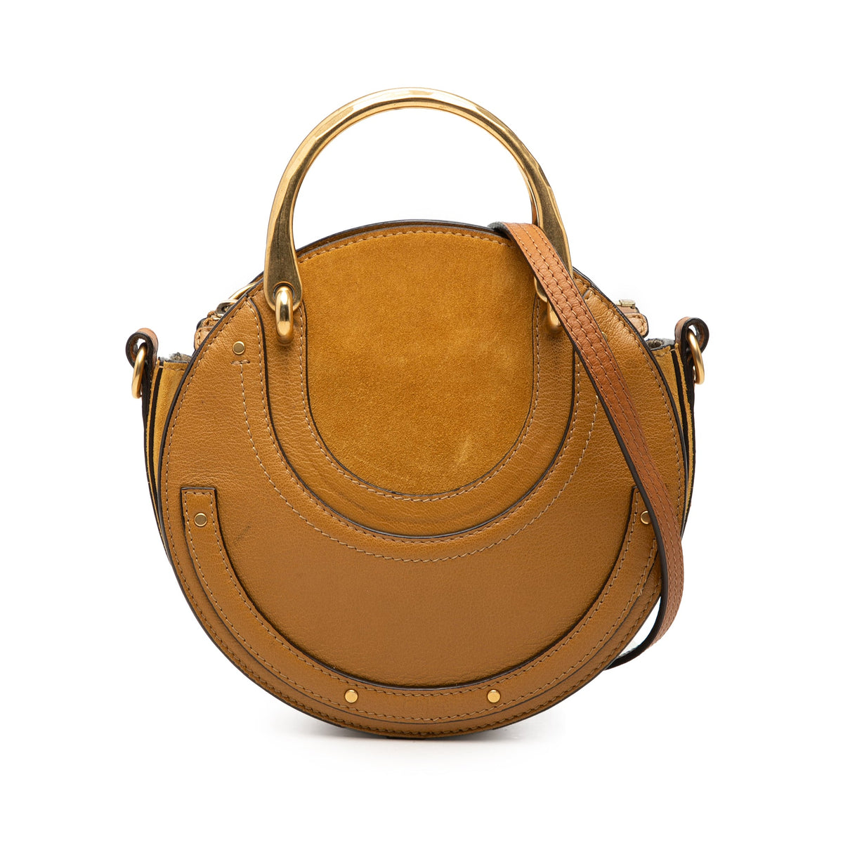 Chloé Small Calfskin and Suede Pixie Satchel