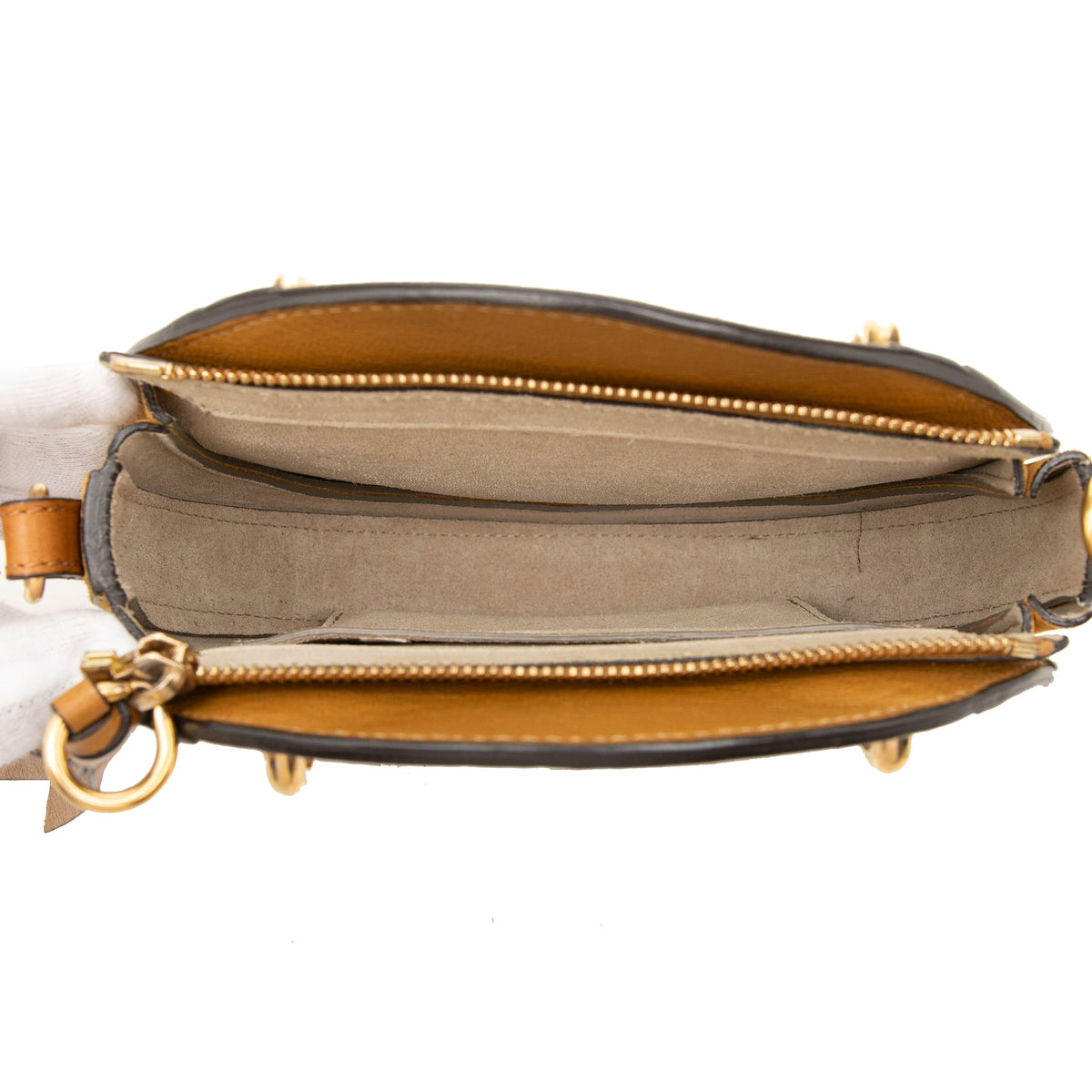 Chloé Small Calfskin and Suede Pixie Satchel