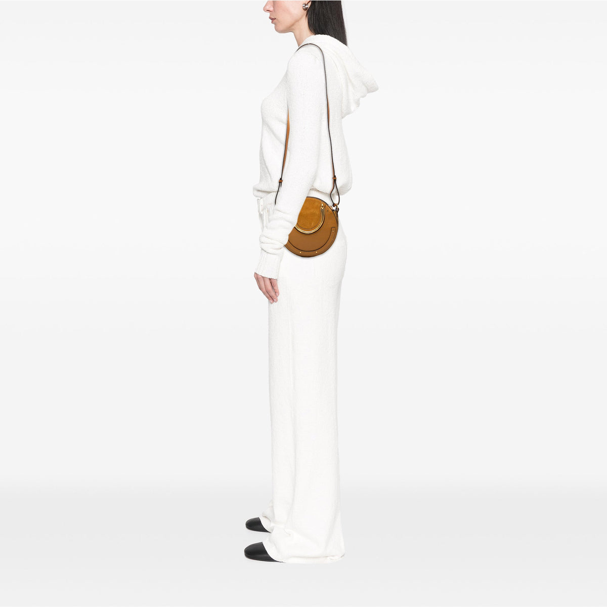 Chloé Small Calfskin and Suede Pixie Satchel