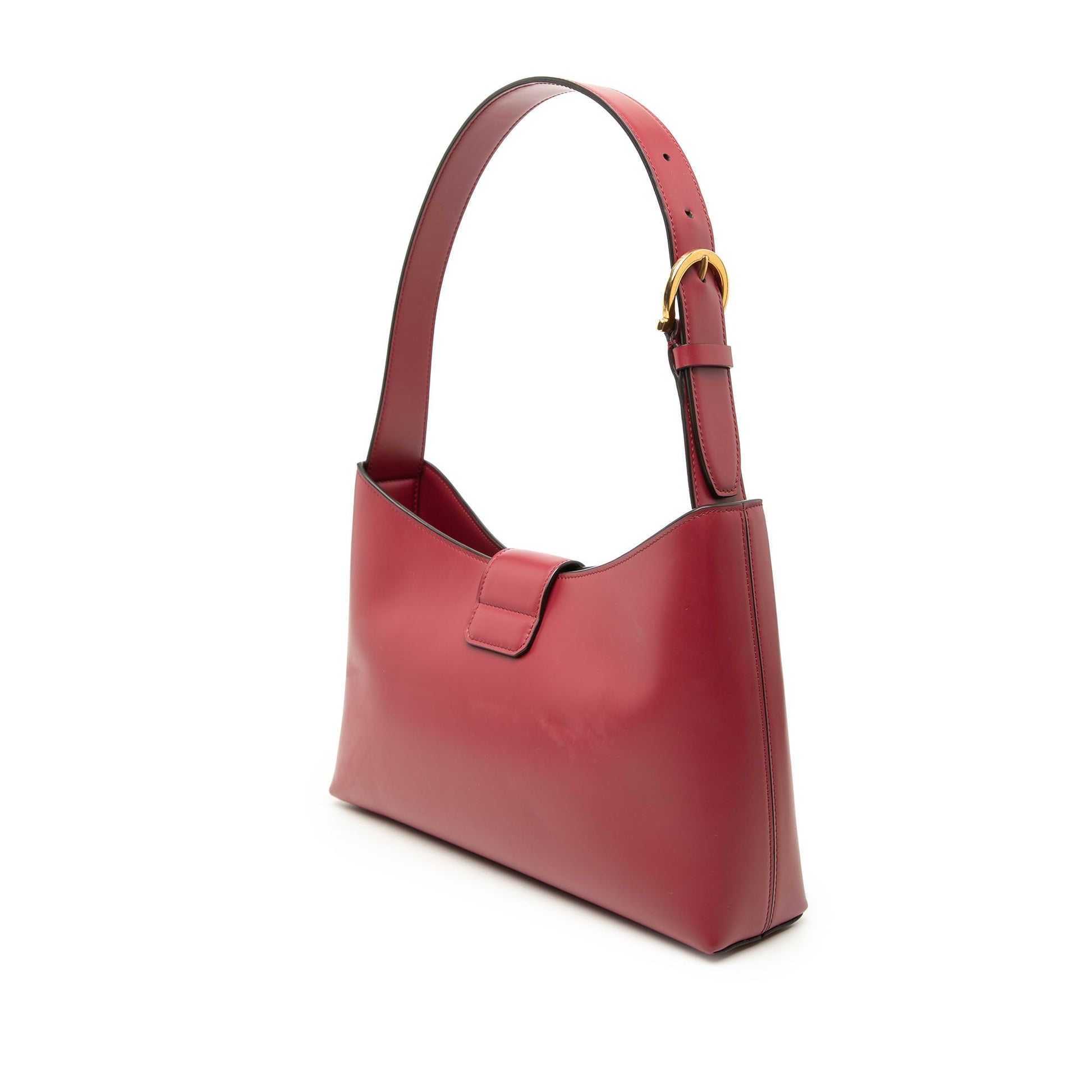Ferragamo Leather Gancini Trifolio Shoulder Bag